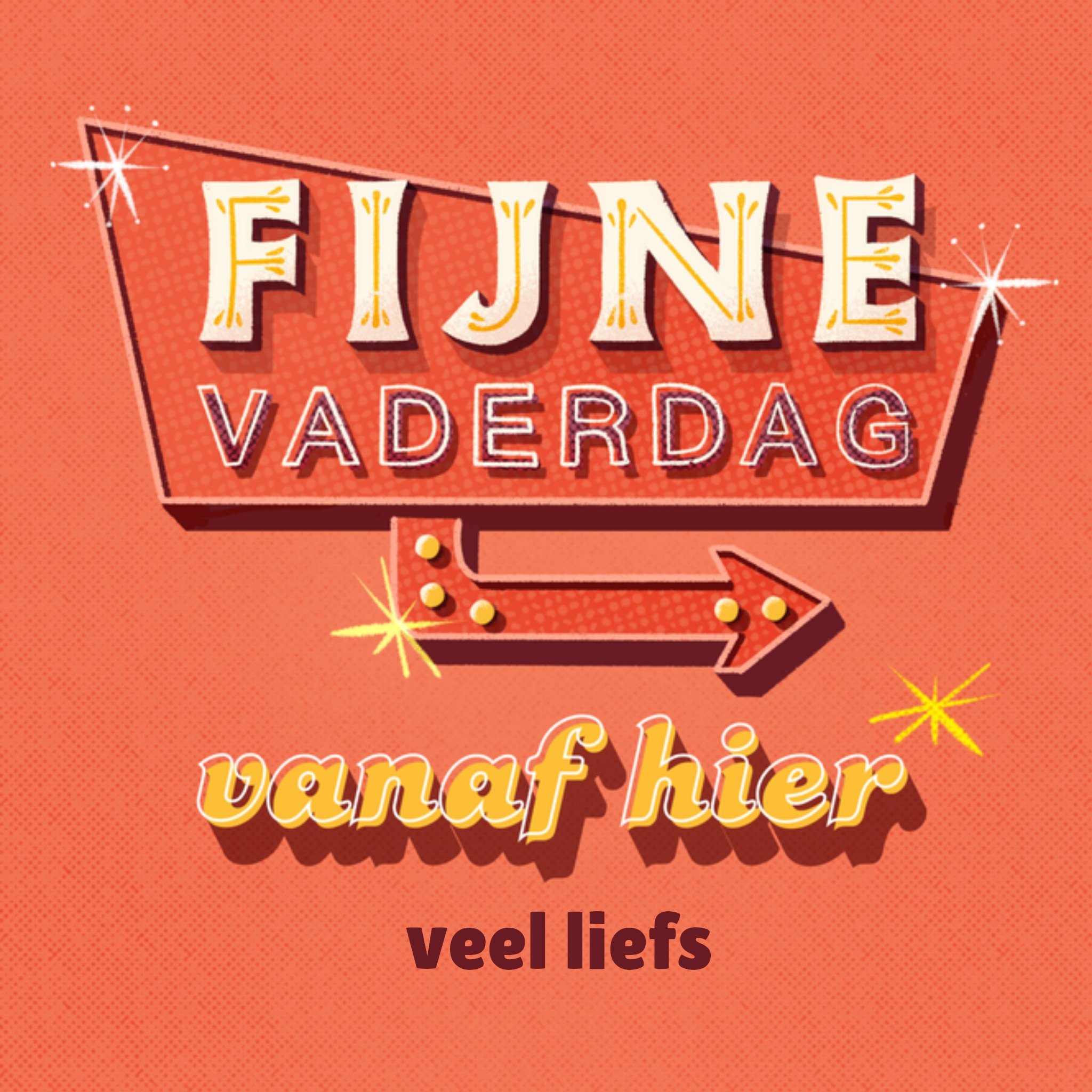 Greetz Vaderdagkaart Afstand Vierkant