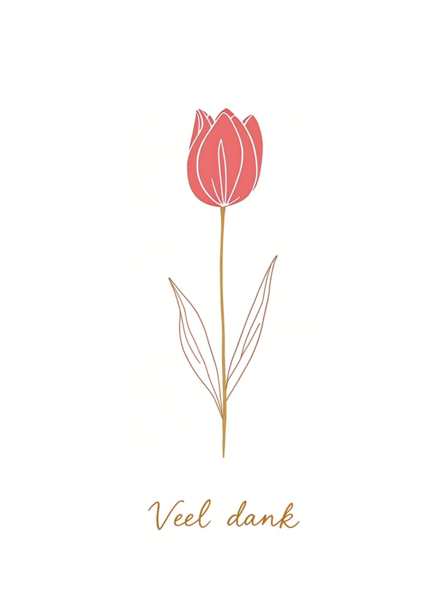 Greetz Bedanktkaart Veel dank Standard Card