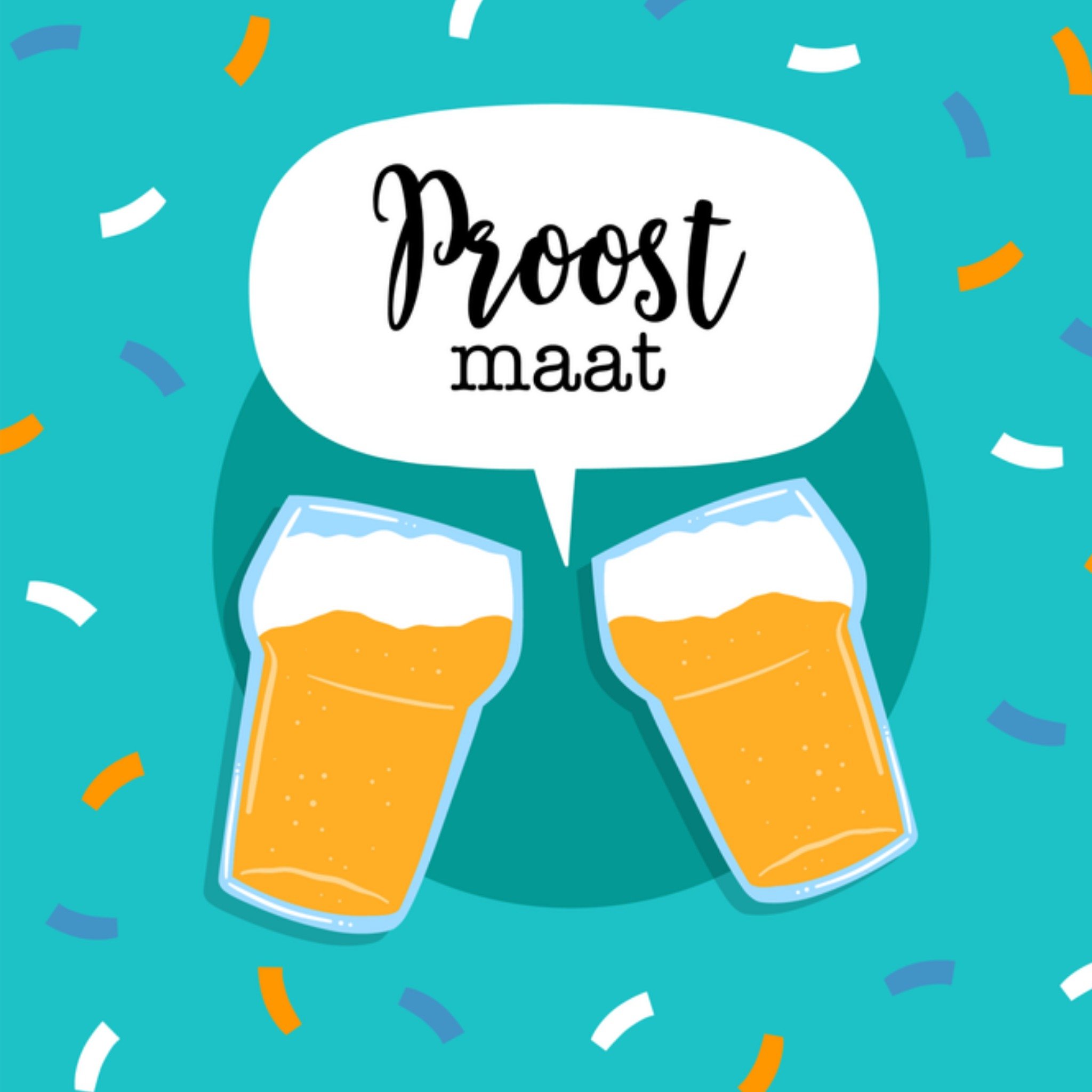 Greetz Verjaardagskaart Julia Bier Vierkant