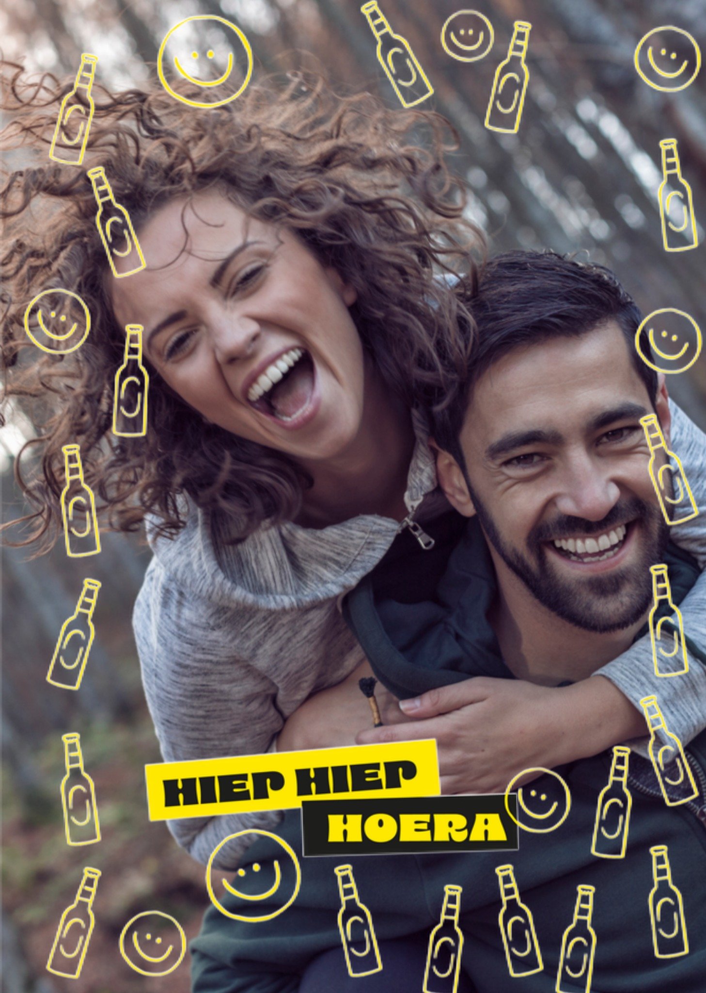 Greetz Verjaardagskaart Met fotos Bier Standard Card