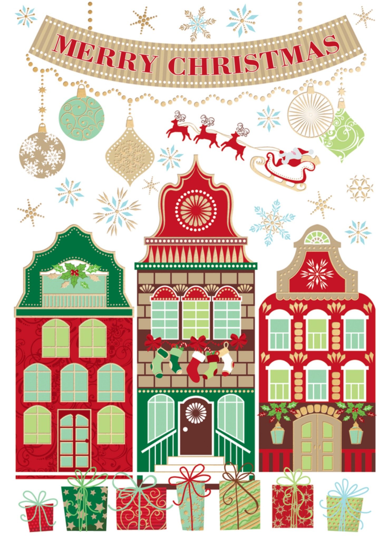 TMS Kerstkaart Merry christmas Standard Card