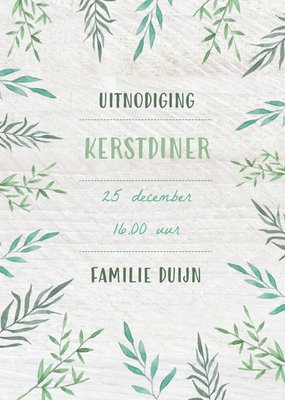 Greetz | Uitnodiging Kerstdiner | tekst