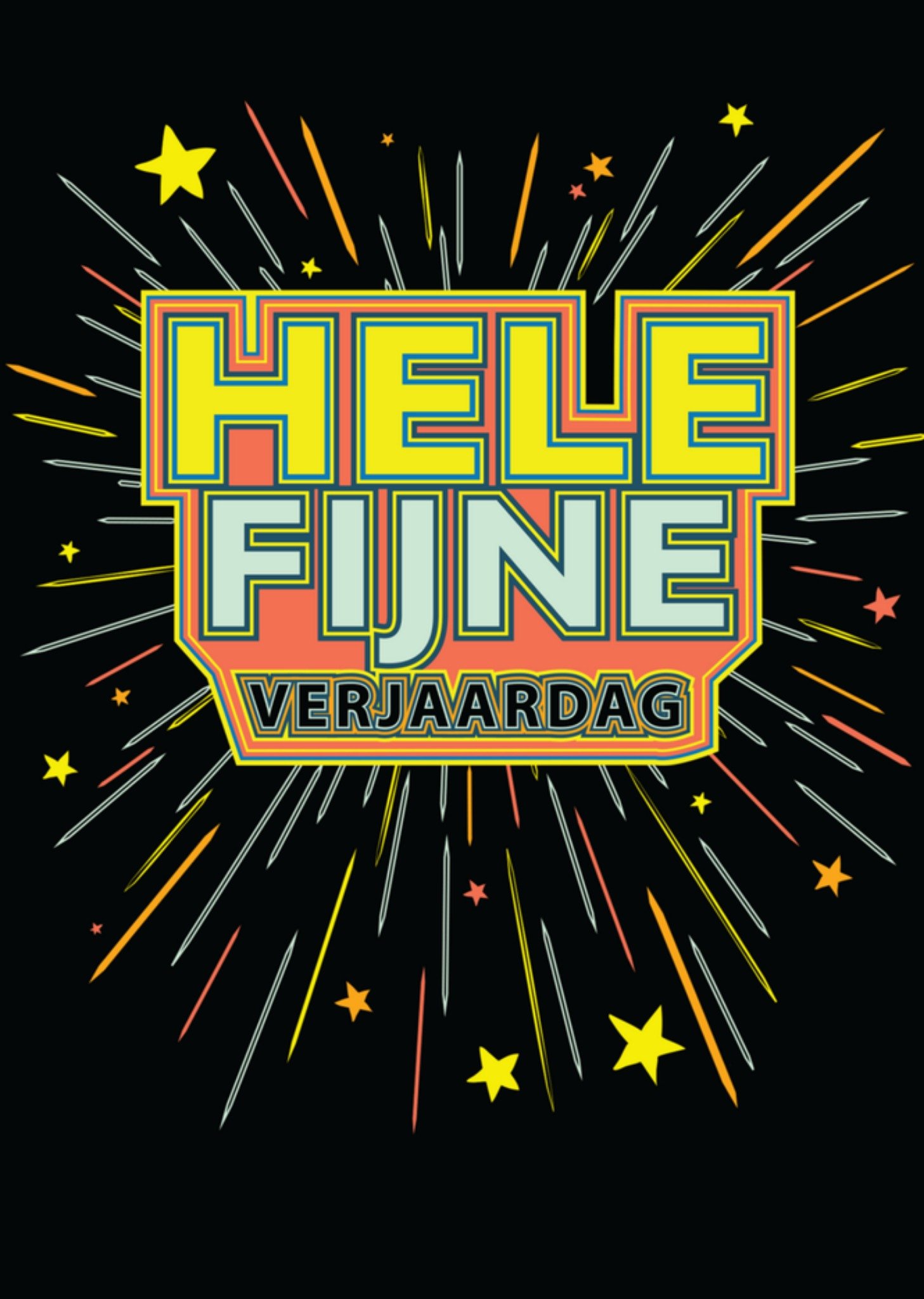 Verjaardagskaart sterren cool Kaart Paperlink