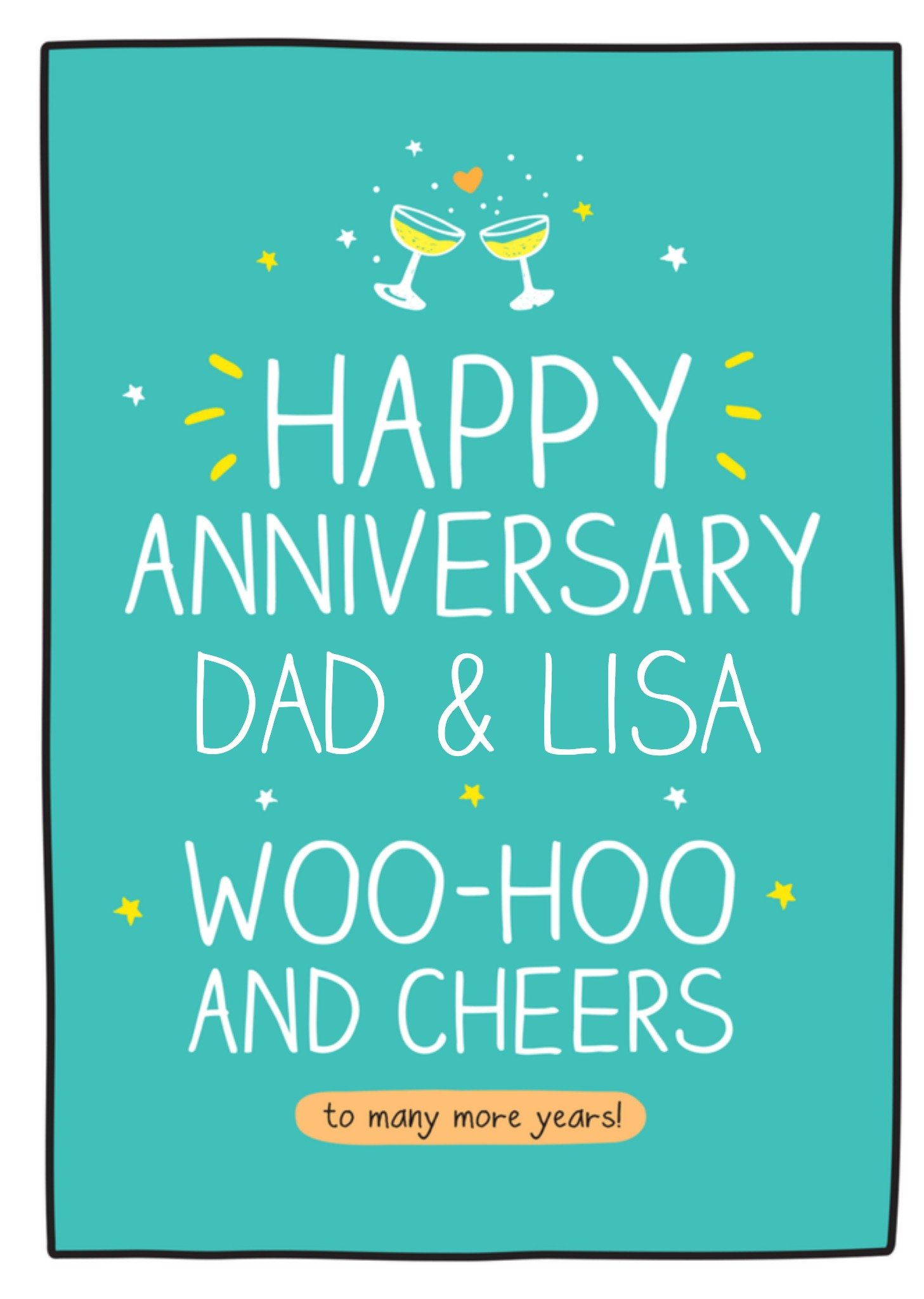 Huwelijksjubileum Tekst Kaart Happy Jackson