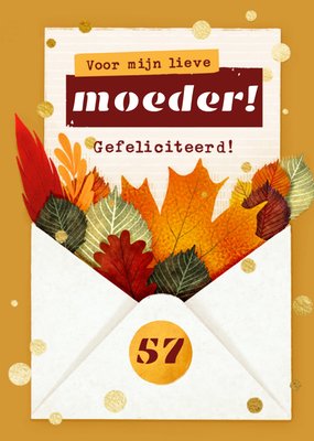 Greetz | Verjaardagskaart | herfst | lieve moeder