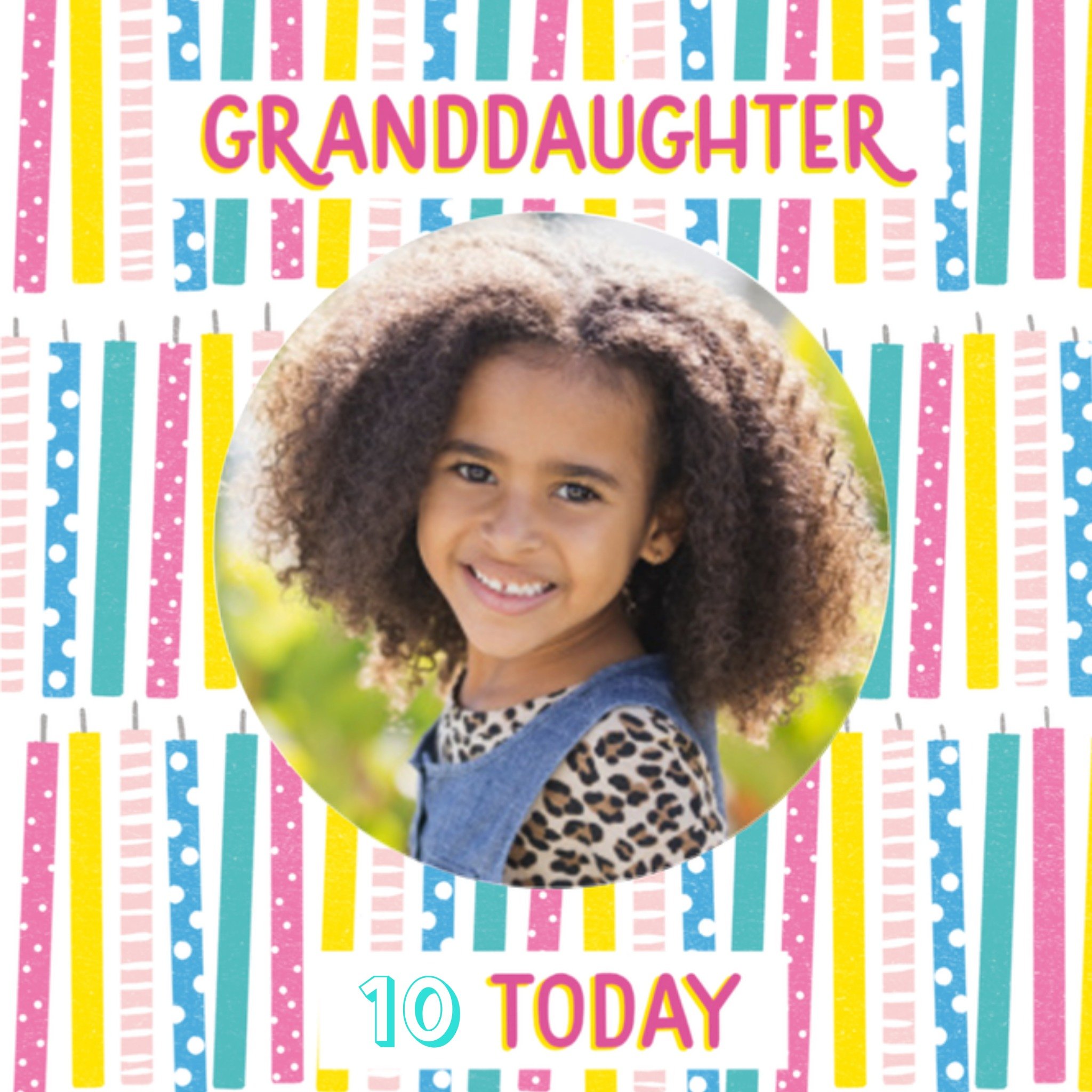 Greetz Verjaardagskaart Verjaardagskaarsen Vierkant