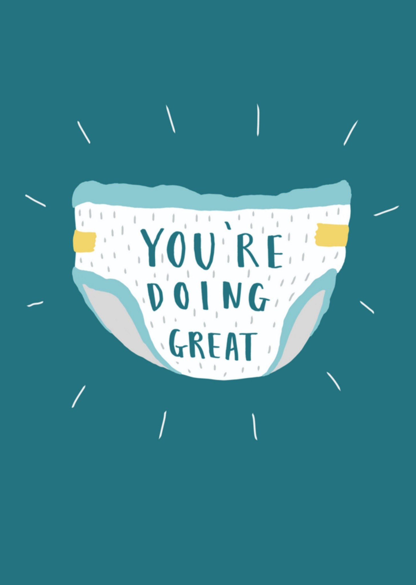 Geboortekaart luier Kaart Charly Clements