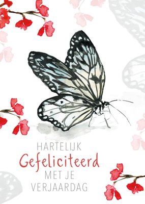 Michelle Dujardin | Verjaardagskaart | Hartelijk gefeliciteerd