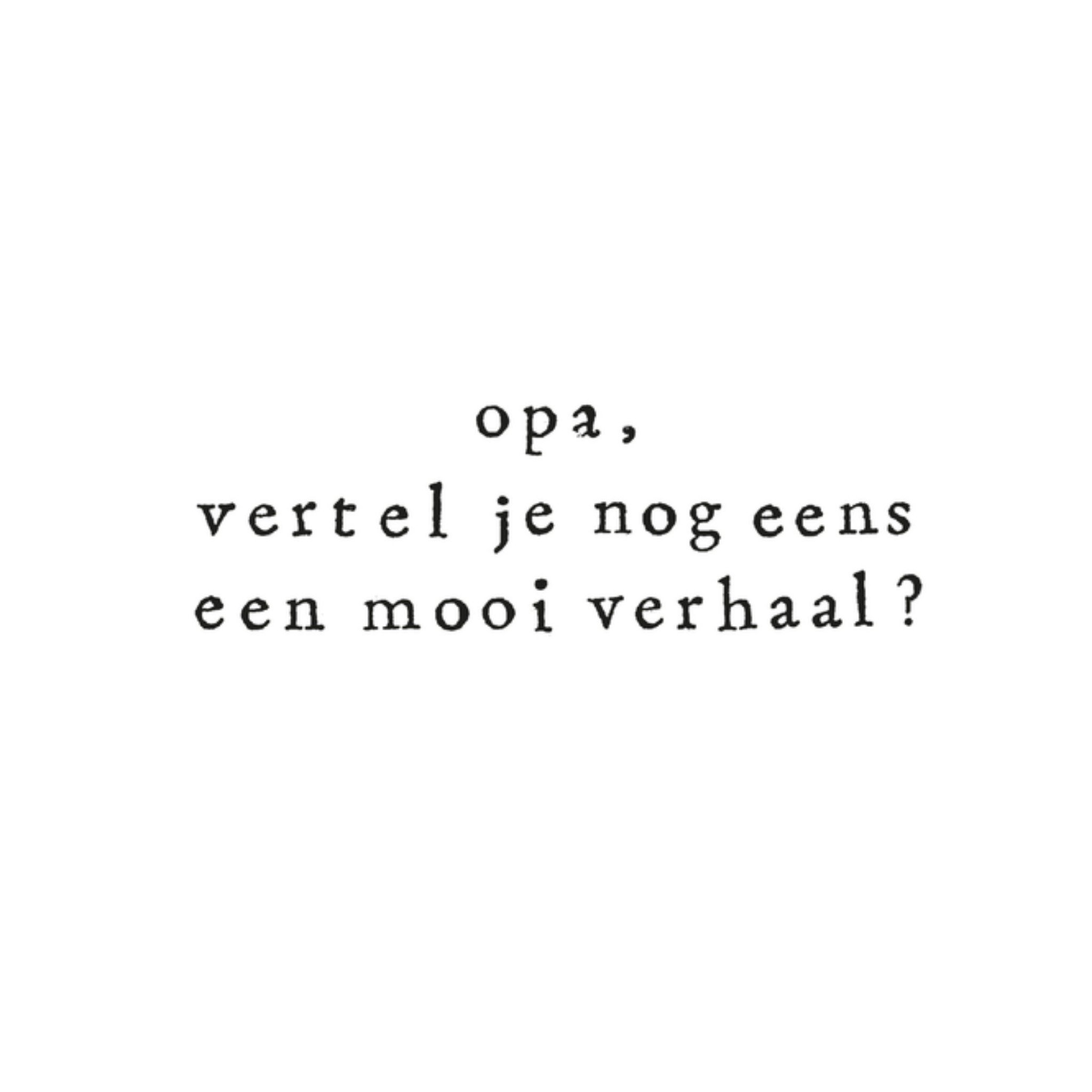 Opa en oma dag opa verhaal Vierkante Kaart IKPAKJEIN