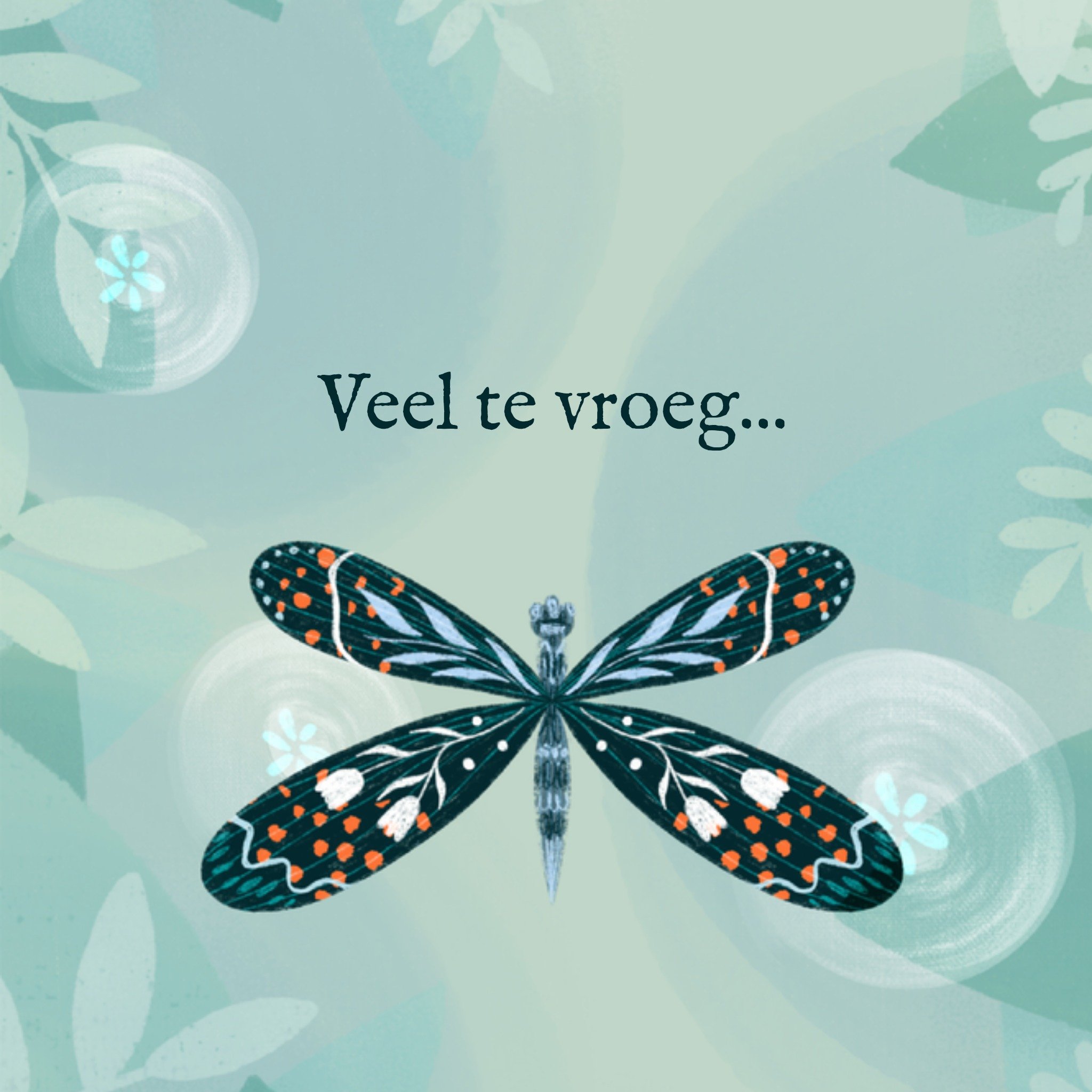 Greetz Condoleancekaart Veel te vroeg Vierkant