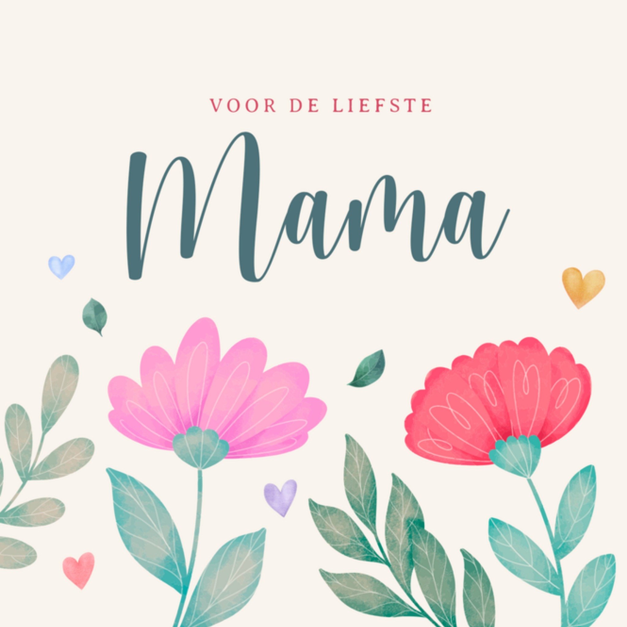 Papercute Moederdagkaart Voor de liefste mama Greetz