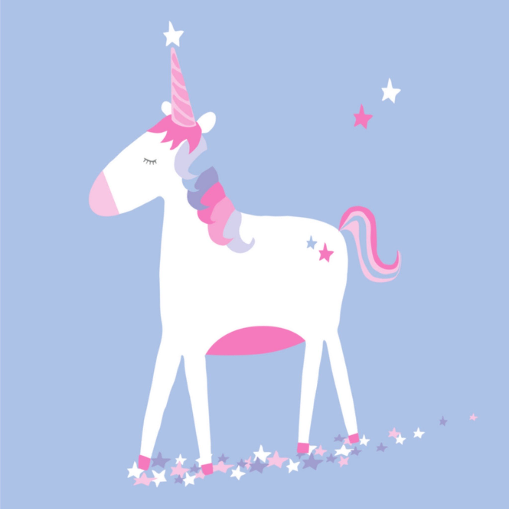 Greetz Verjaardagskaart eenhoorn Vierkant