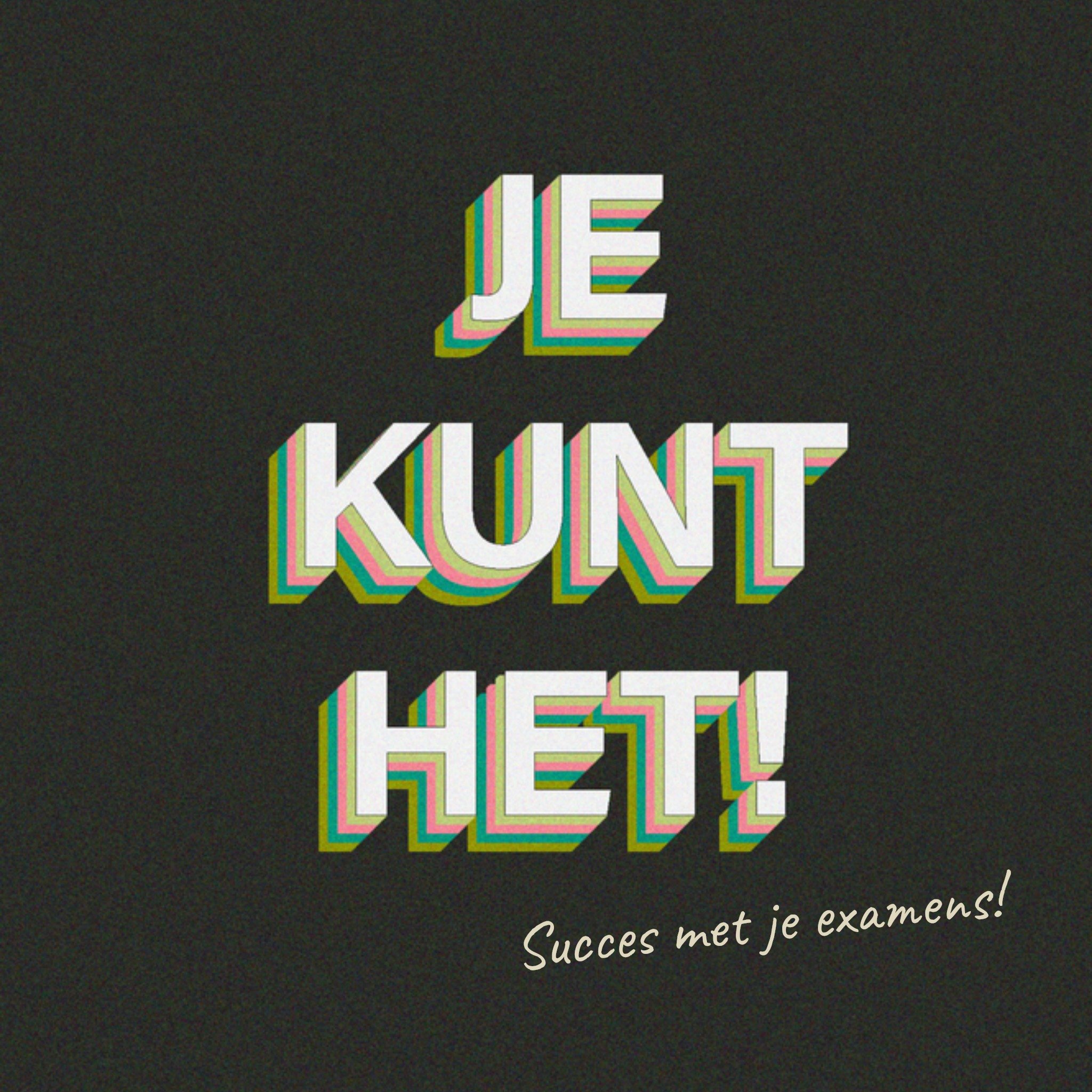 Greetz Geslaagdkaart Succes met je examens Vierkant