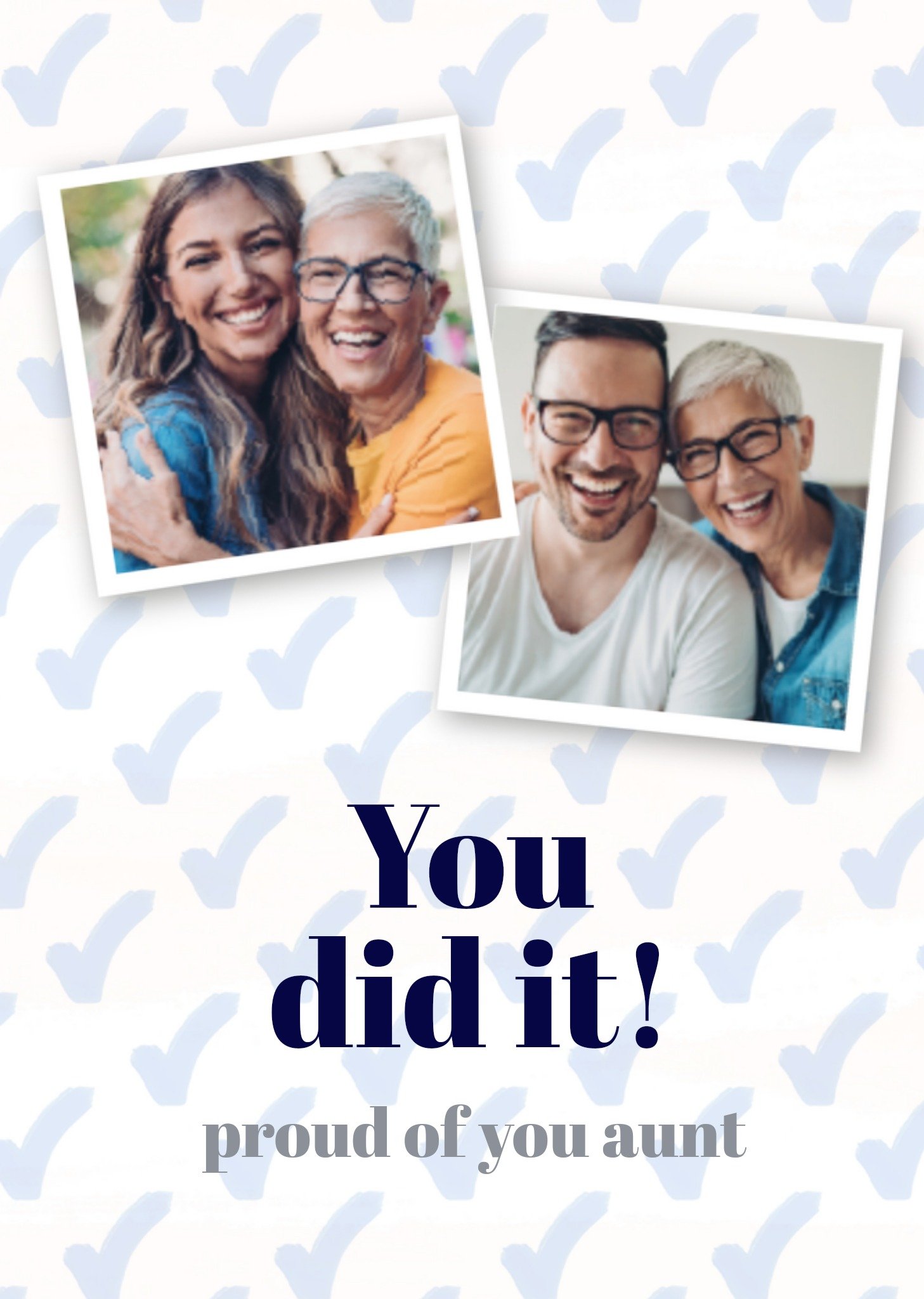 Geslaagd kaart fotokaart tante Kaart Greetz