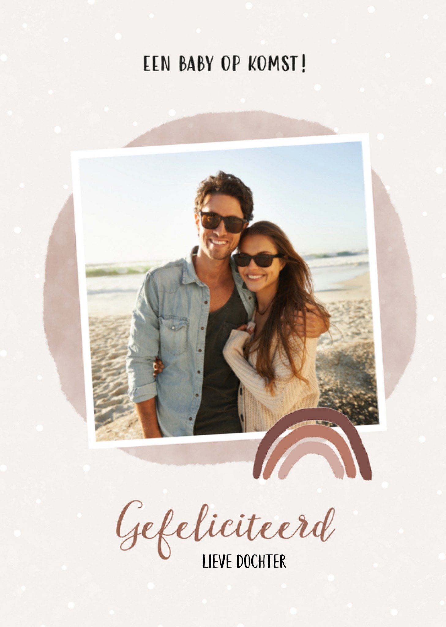 Zwangerschapskaart fotokaart dochter Kaart Greetz