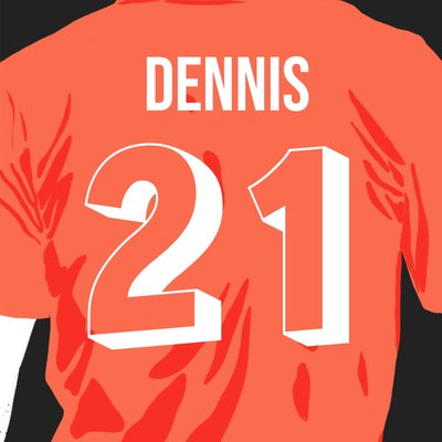 Voetbalshirt 21e Verjaardag Kaart