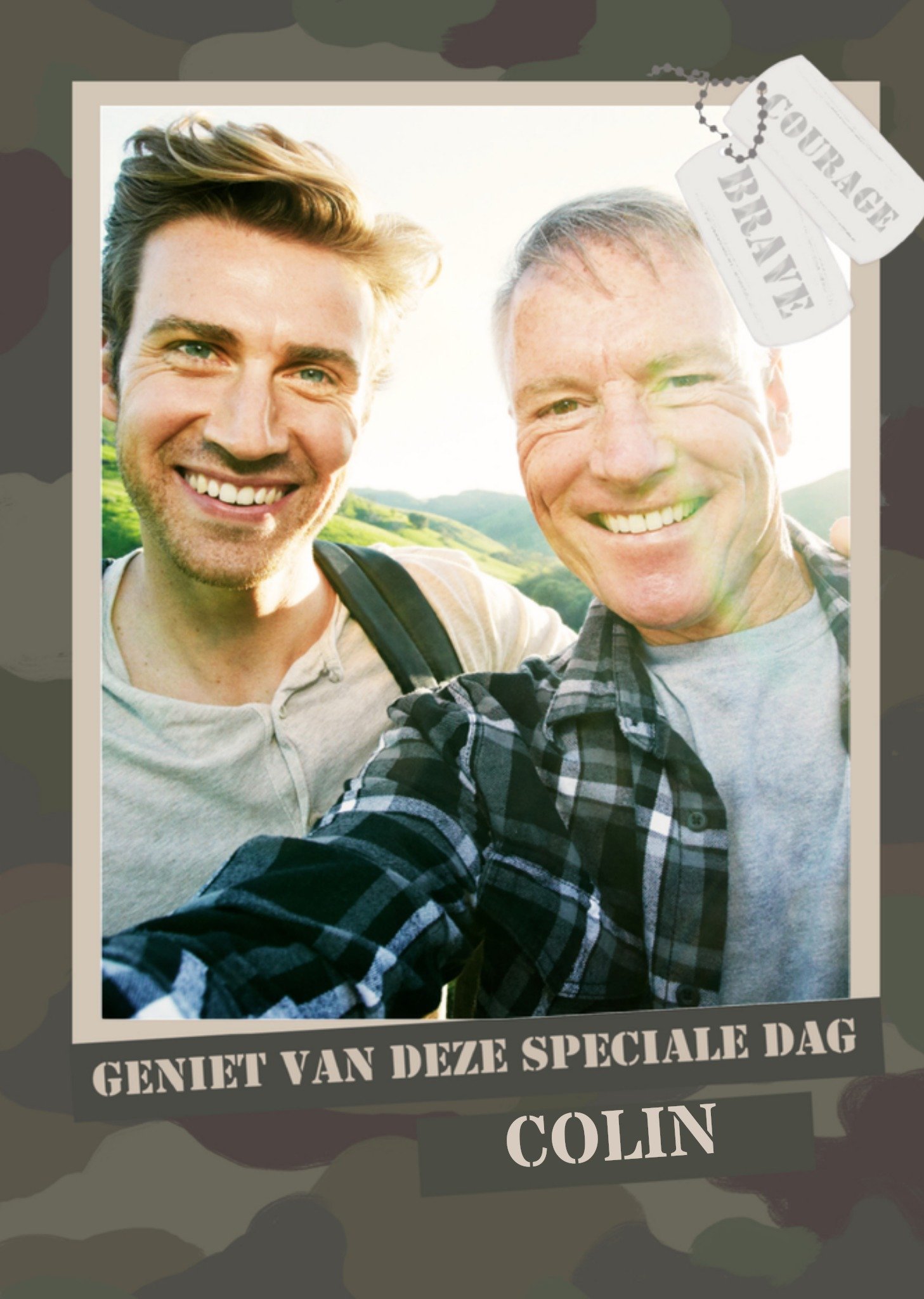 Verjaardagskaart met naam foto Greetz