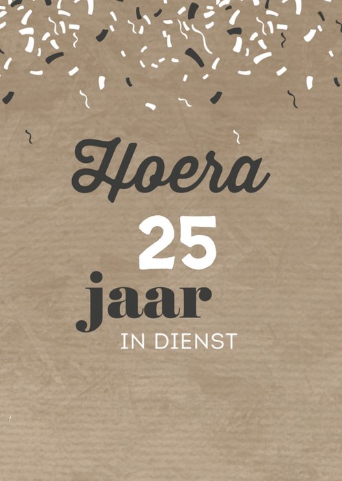 Greetz | Jubileumkaart | 25 jaar in dienst