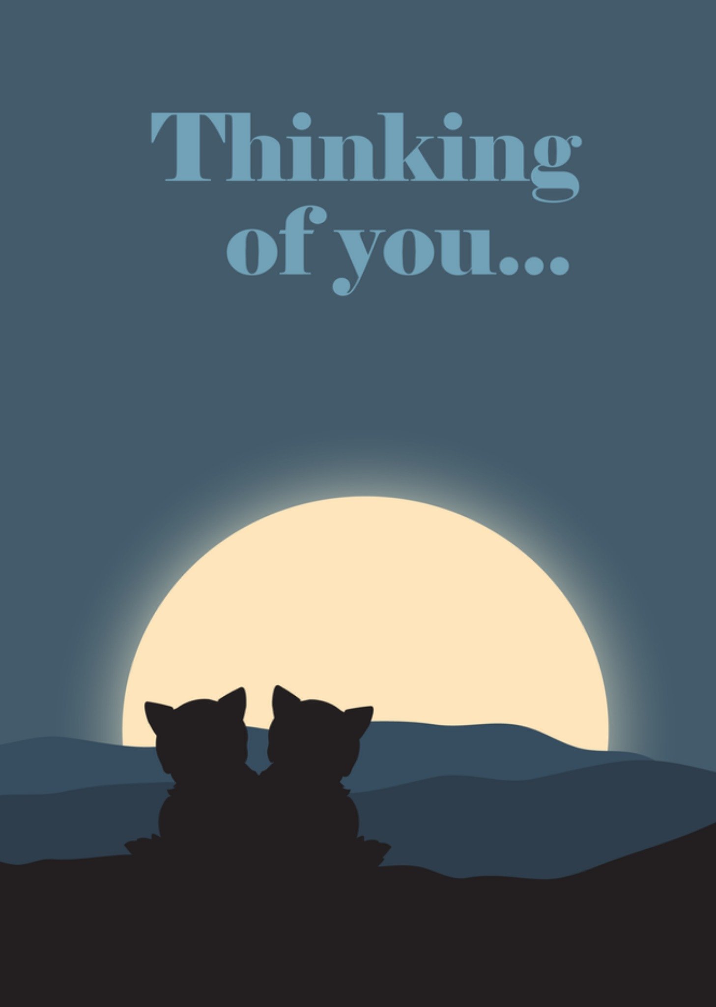 Denken aan kaart maanlicht Kaart Greetz