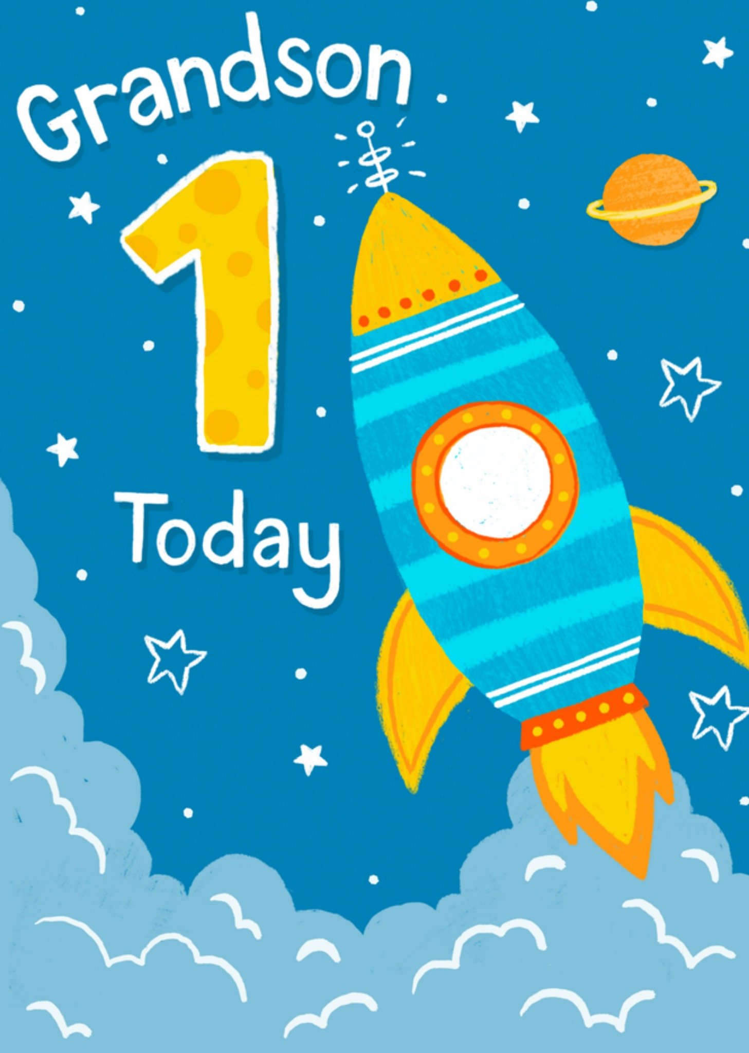 Verjaardagskaart Kleinzoon 1 jaar Greetz