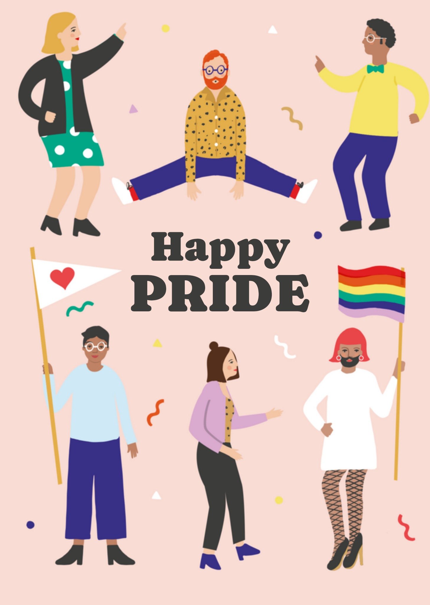 Greetz Pride kaart illustratie Standard Card