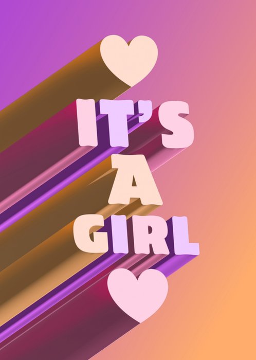 Greetz | Geboortekaart | it's a girl