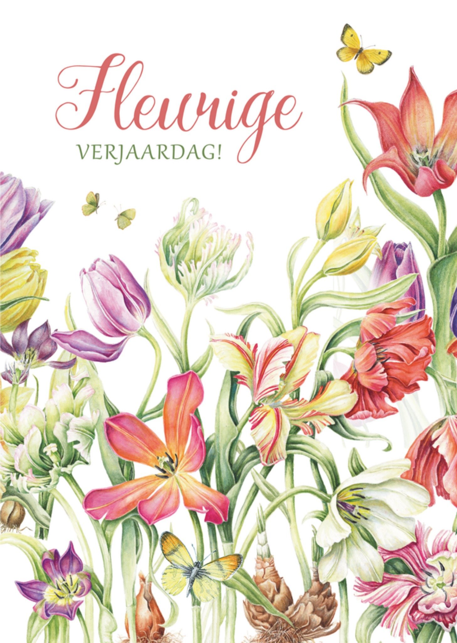 Verjaardagskaart Fleurige verjaardag Kaart Janneke Brinkman