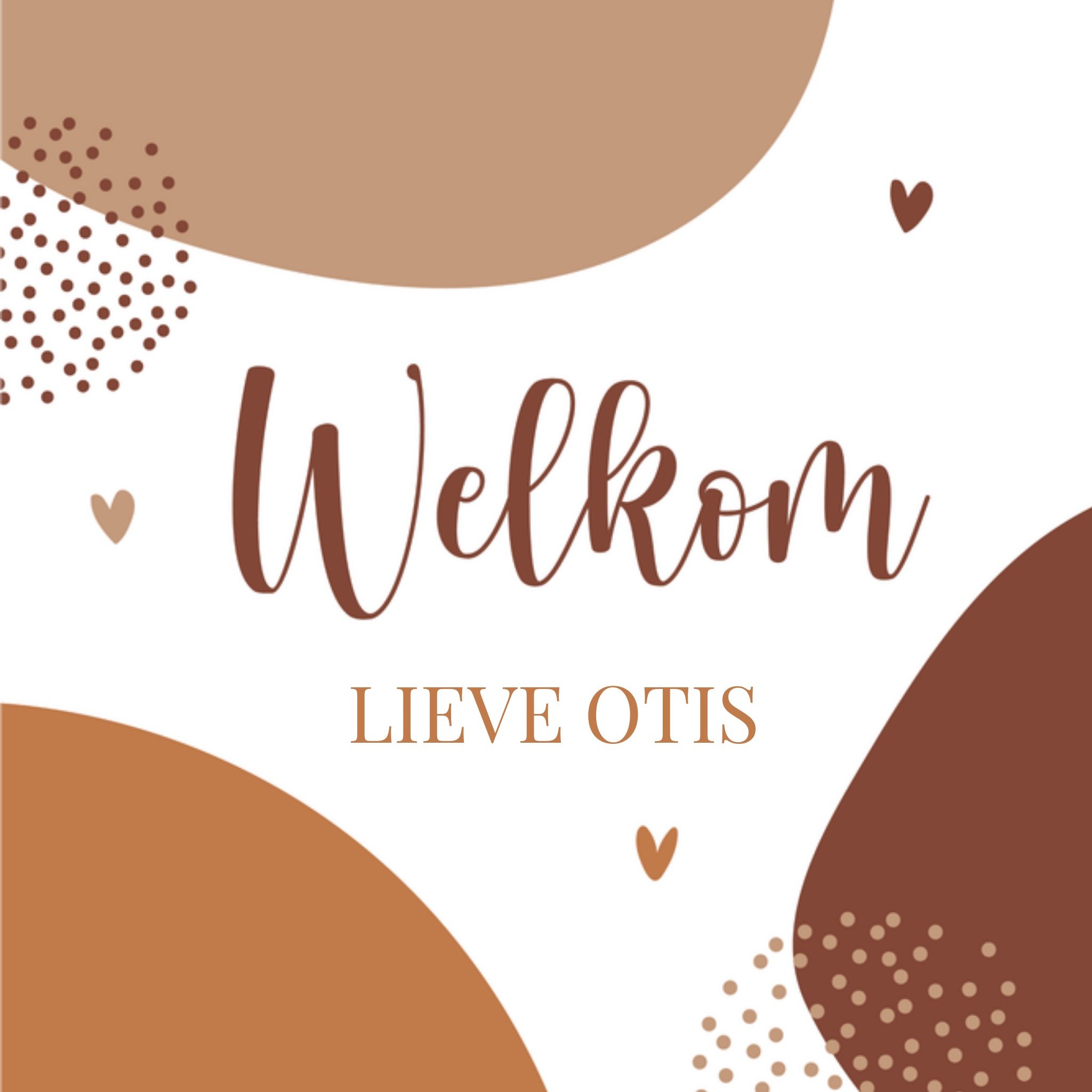 Papercute Geboortekaart Welkom Vierkant