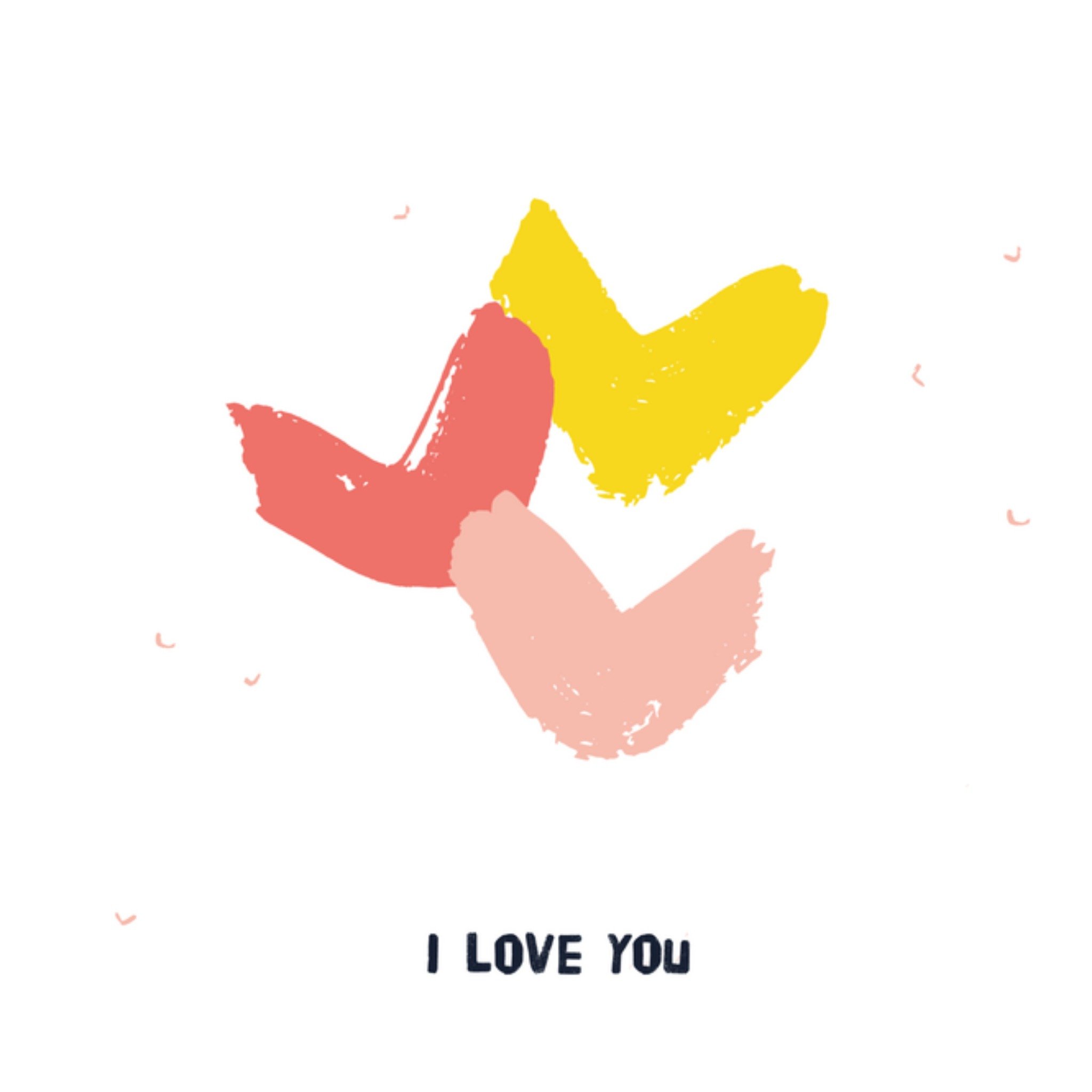 Kitchen of Smiles Liefdeskaart i love you Vierkant