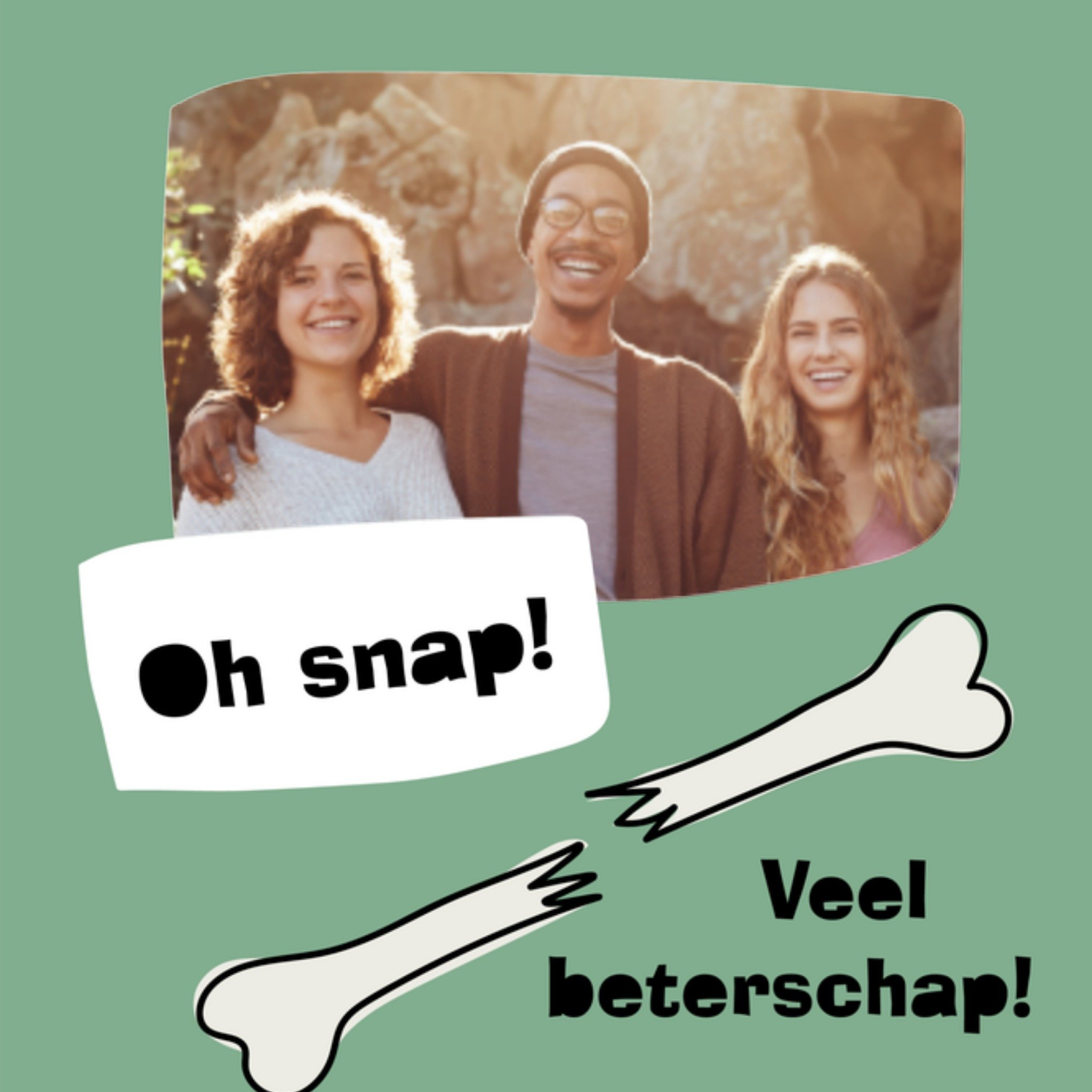 Greetz Beterschapskaart Iets gebroken Vierkant
