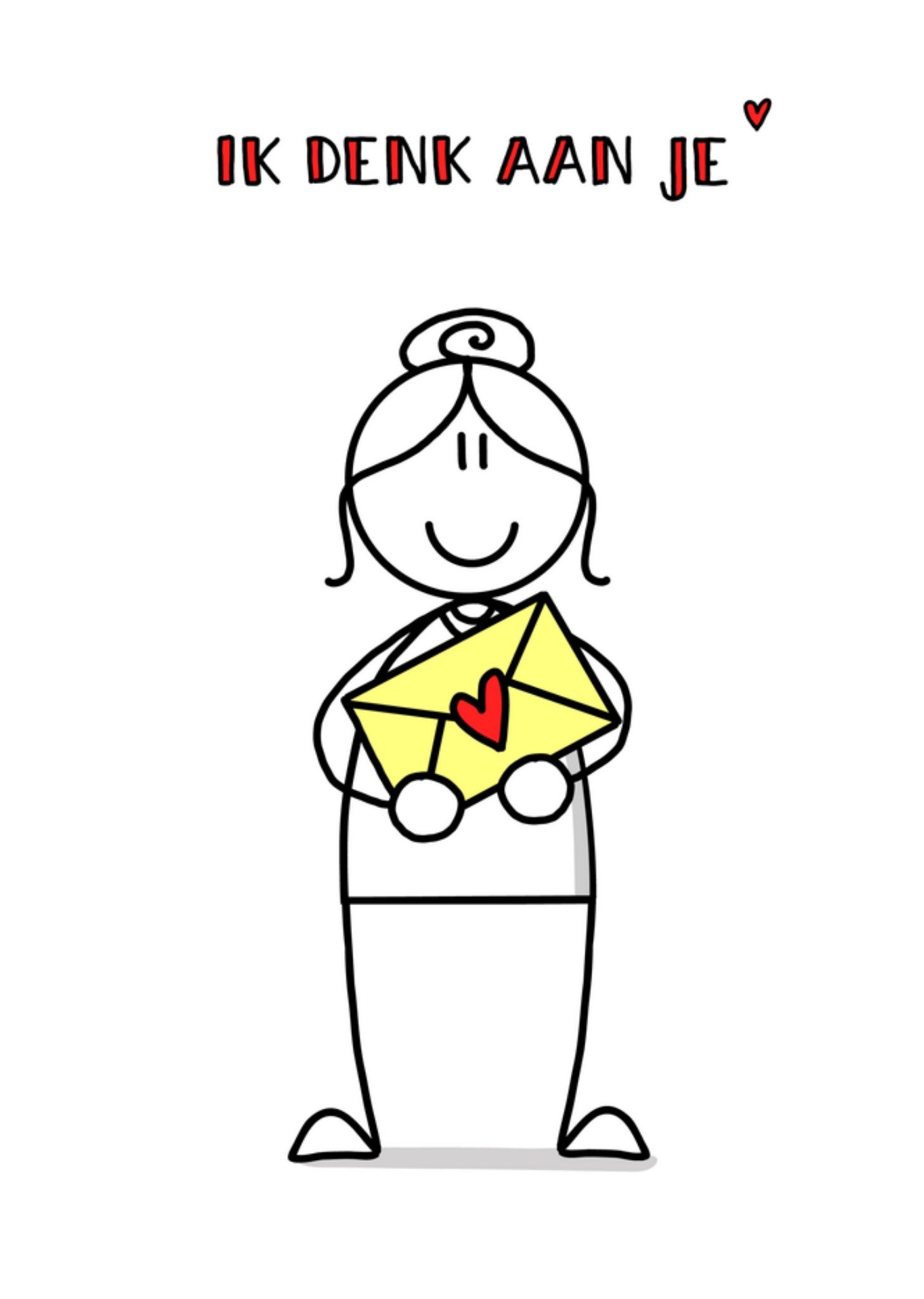 Denken aan kaart illustratie Kaart YH Tekent