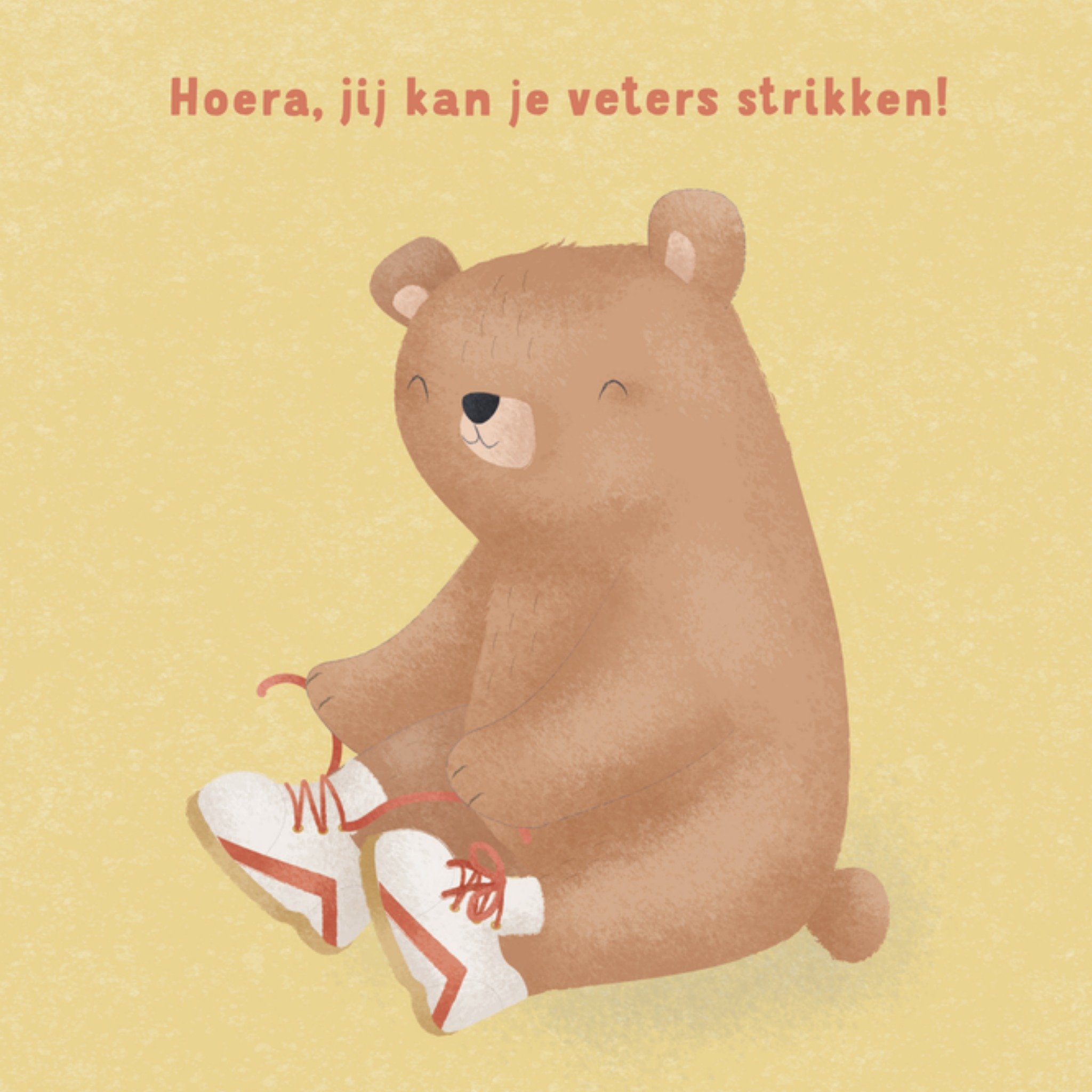 Geslaagdkaart Beer Vierkante Kaart Little Dutch