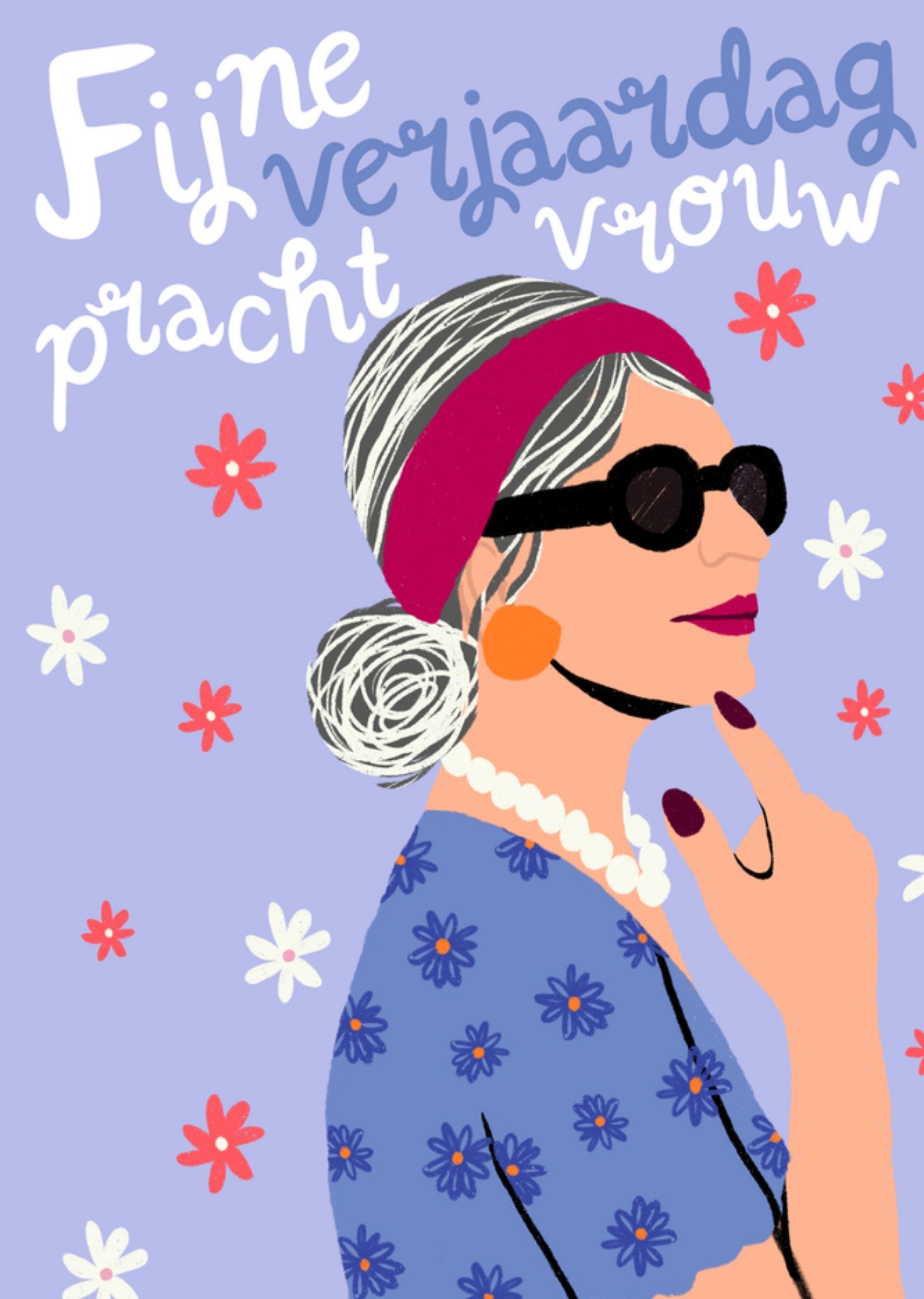 Greetz Verjaardagskaart Finjne verjaardag pracht vrouw Standard Card