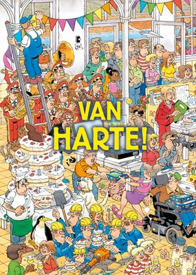 Jan Van Haasteren Van Harte Feestscène Verjaardagskaart