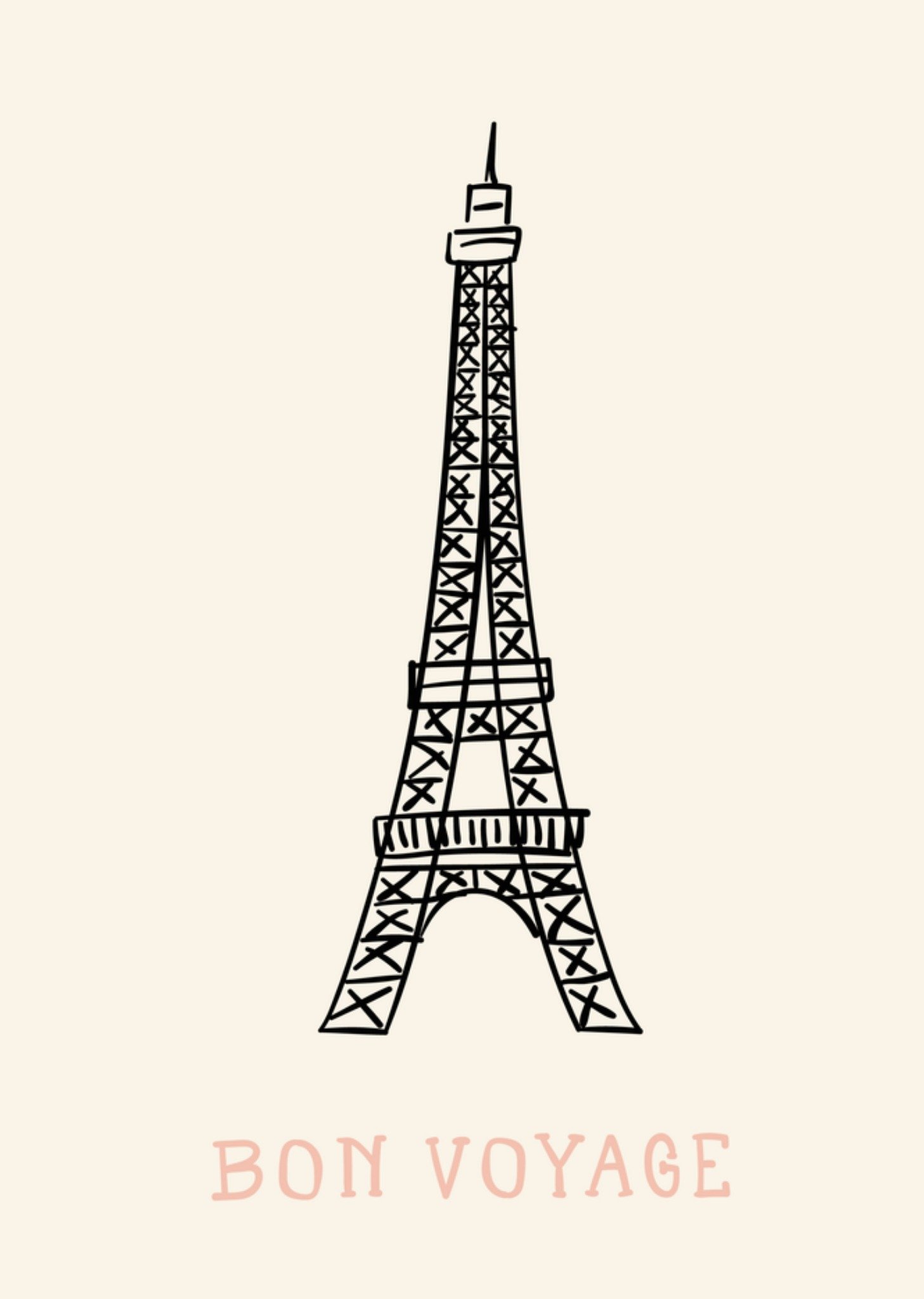 Greetz Vakantiekaart eiffeltoren Standard Card