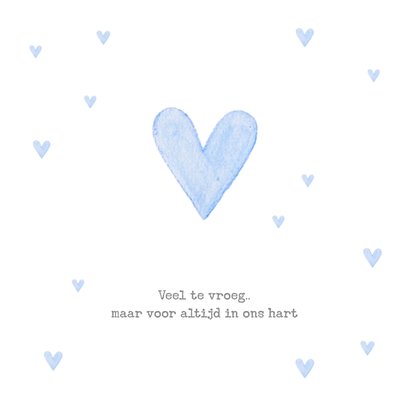 Greetz | Condoleancekaart | Veel te vroeg