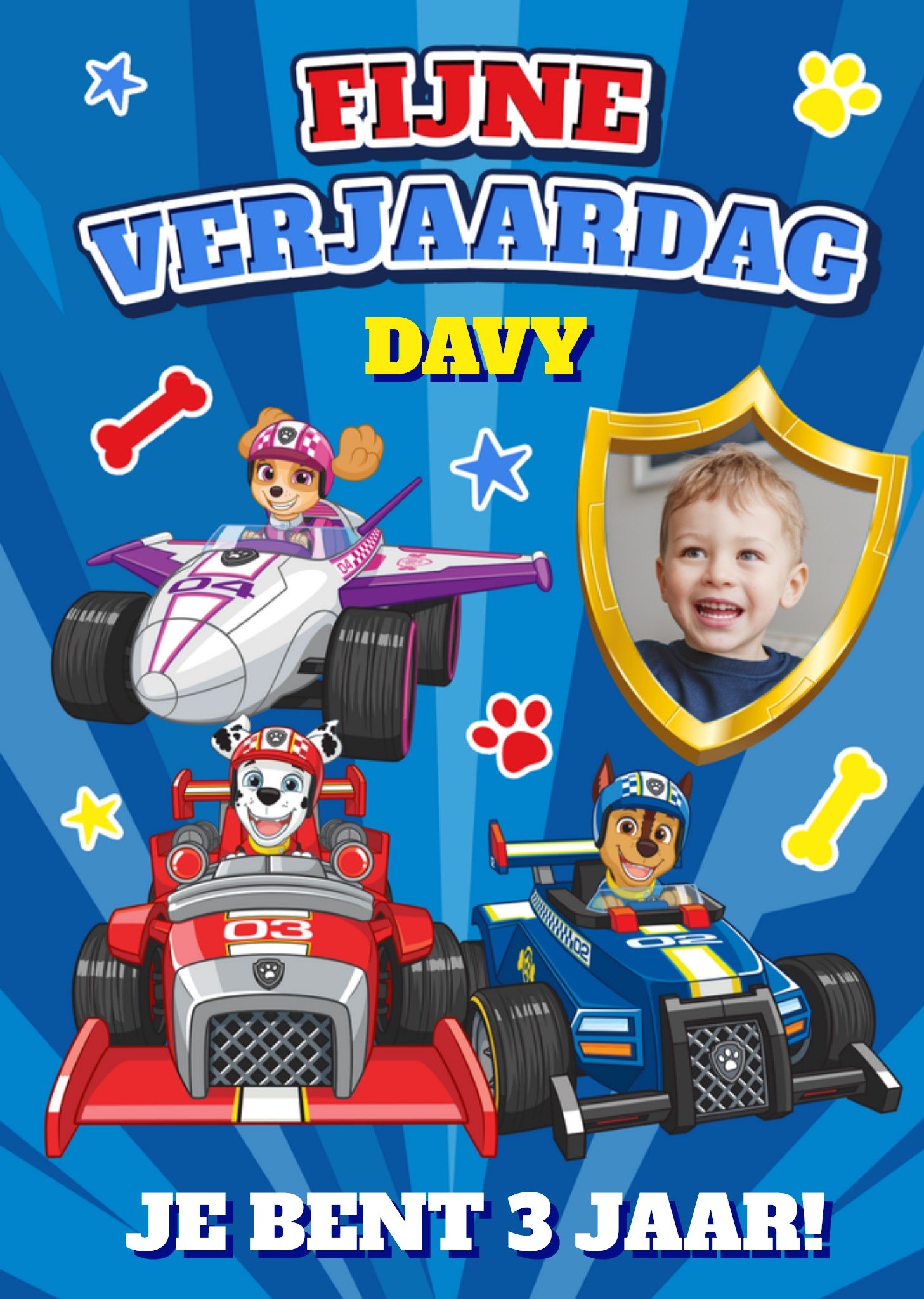 Paw Patrol Verjaardagskaart Fijne verjaardag Kaart Greetz
