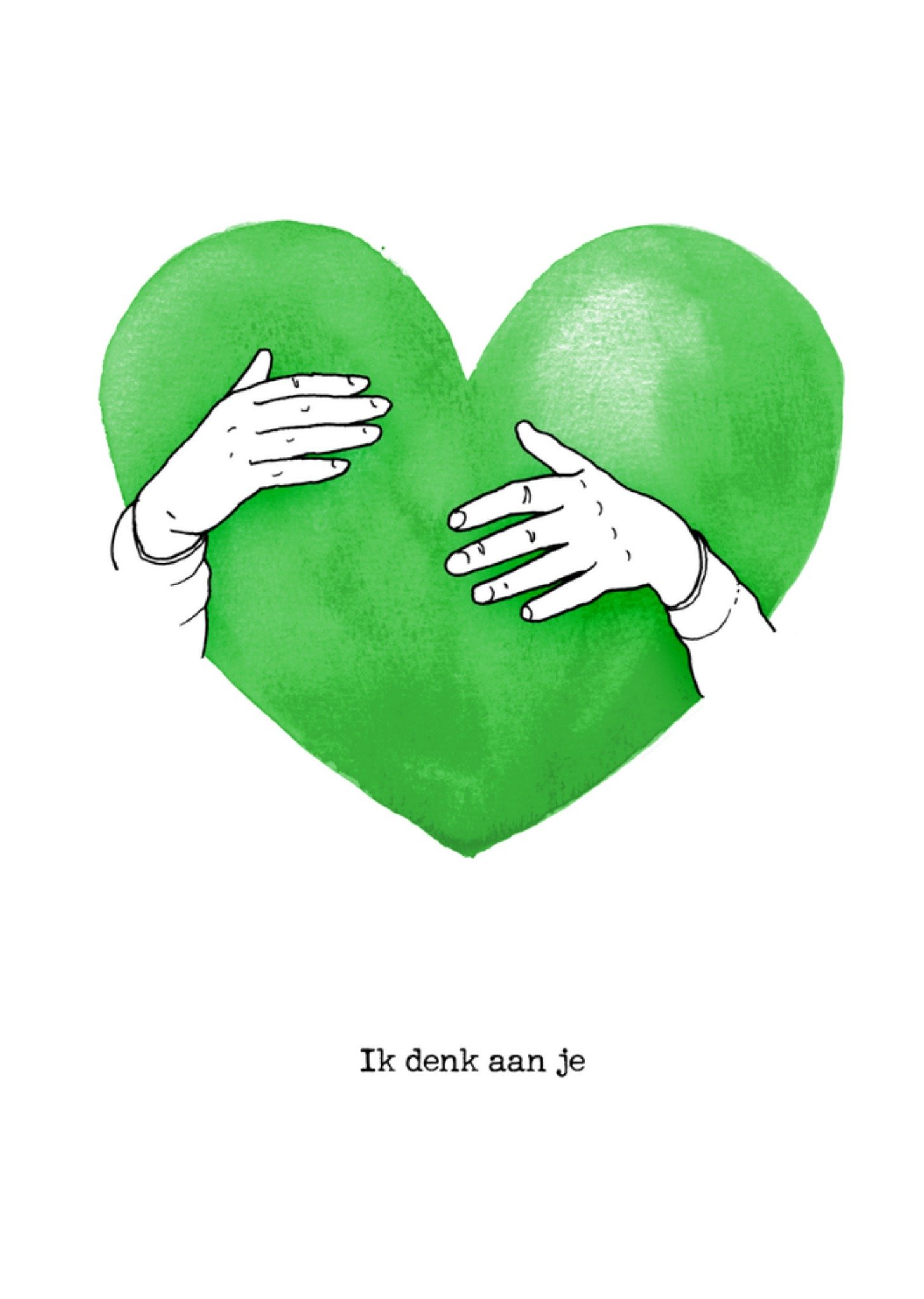 Denken aan kaart hartje Kaart Bright Spot