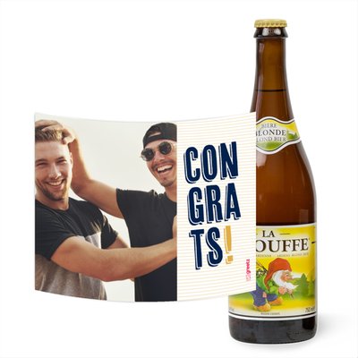 La Chouffe | 750ml | Congrats met eigen foto 