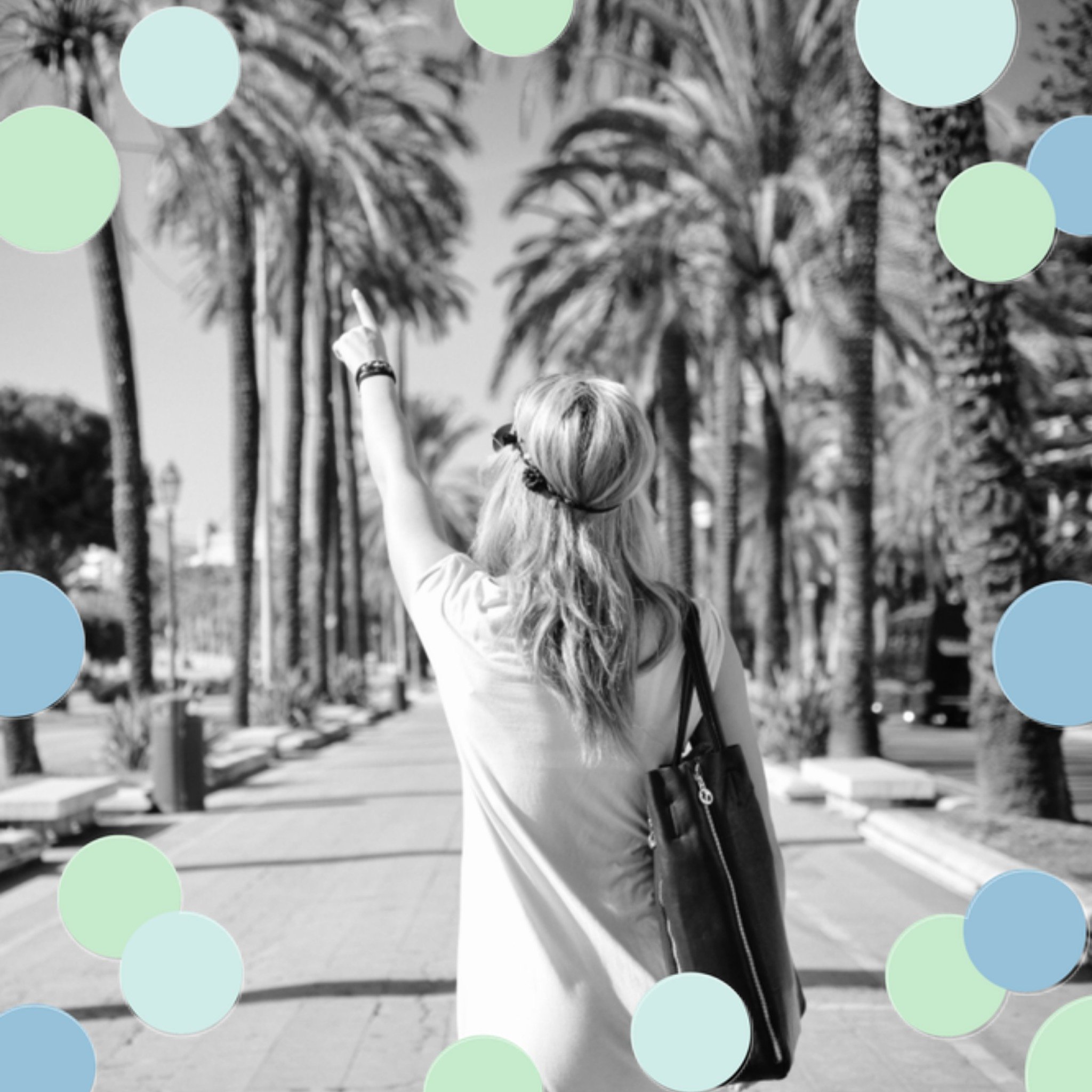 Greetz Zomaar kaart met stippen Vierkant