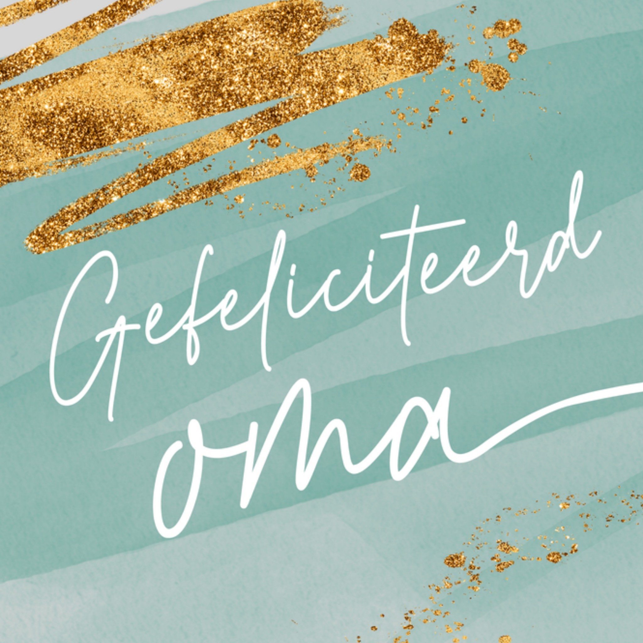 Verjaardagskaart Gefeliciteerd Oma Vierkante Kaart Luckz