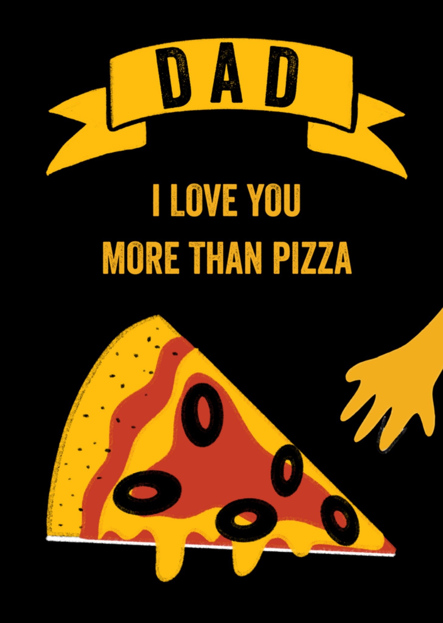 Vaderdagkaart pizza Kaart Greetz