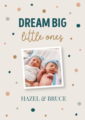 Papercute | Geboortekaart | Dream Big | Tweeling