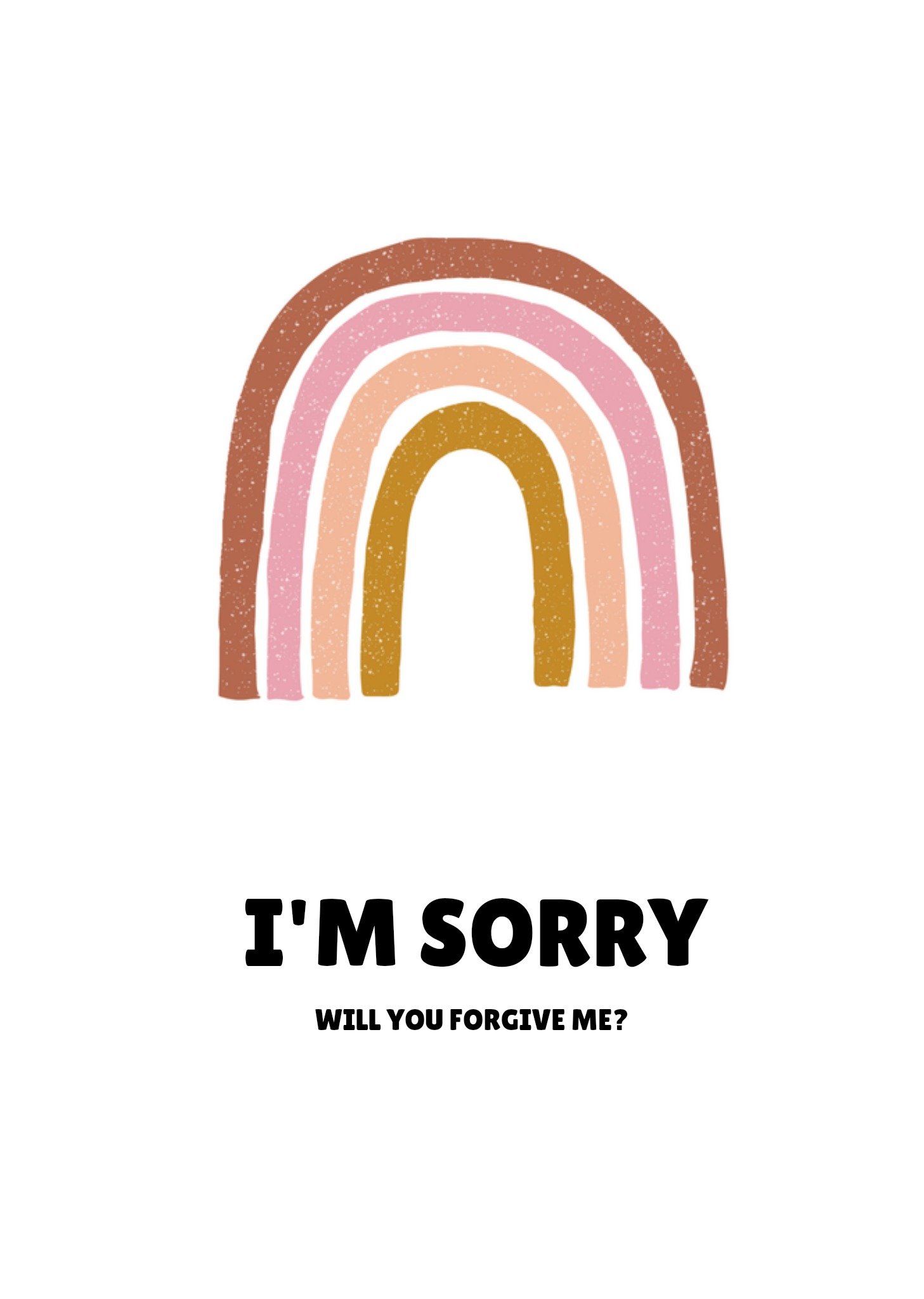 Sorry kaart regenboog Greetz