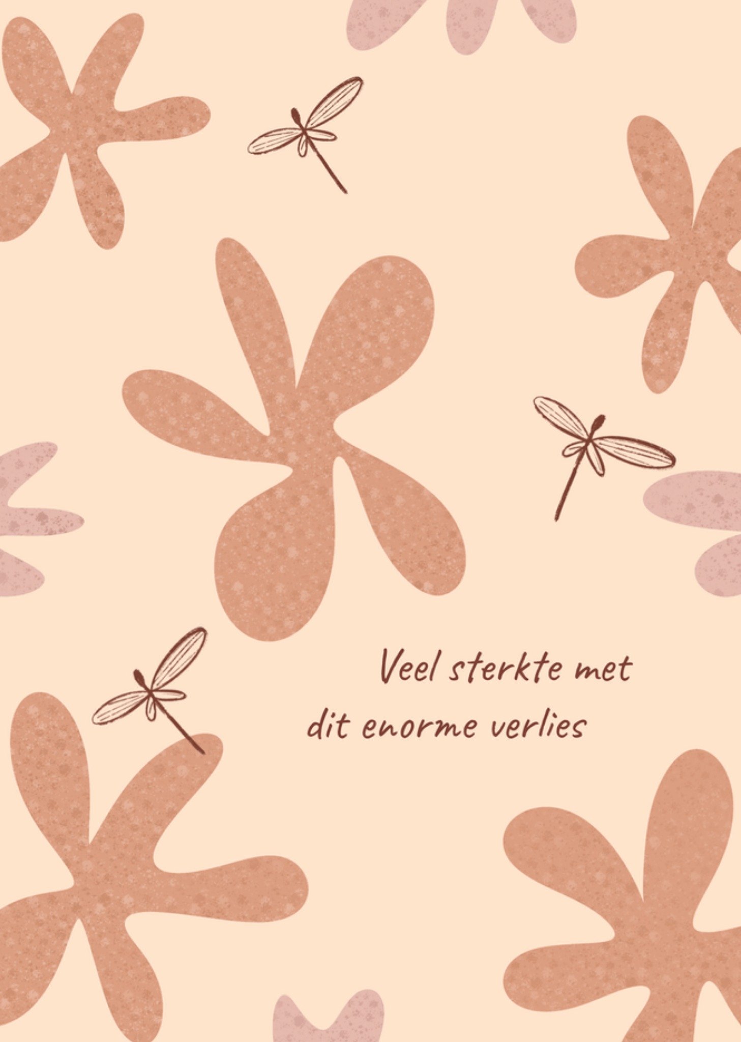Greetz Condoleancekaart Veel sterkte met dit enorme verlies Standard Card