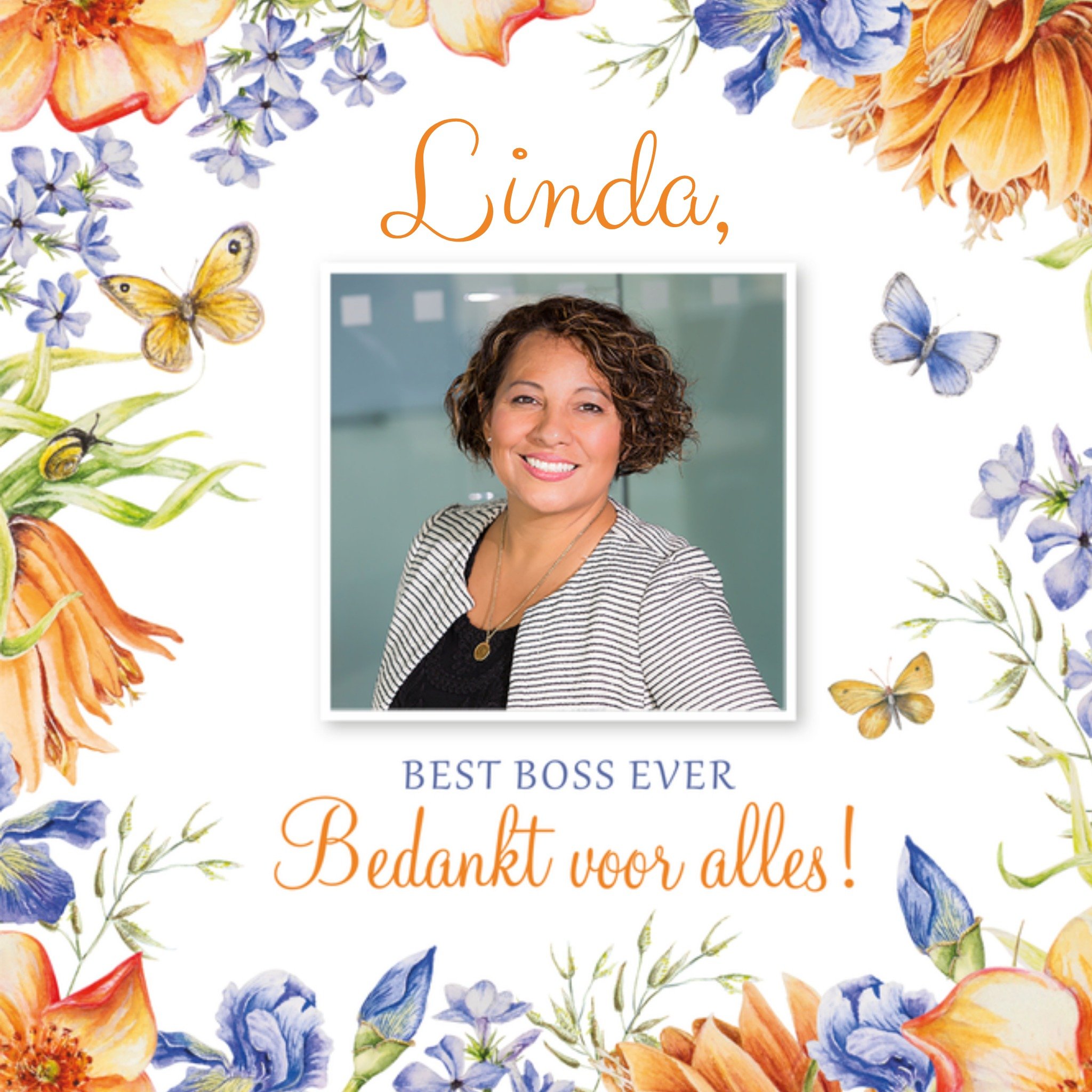 Dag van de Baas fotokaart Vierkante Kaart Janneke Brinkman