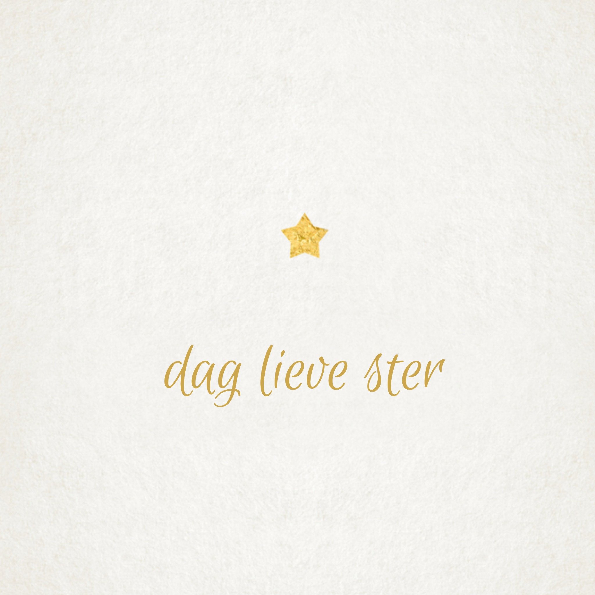 Greetz Condoleancekaart Dag lieve ster Vierkant