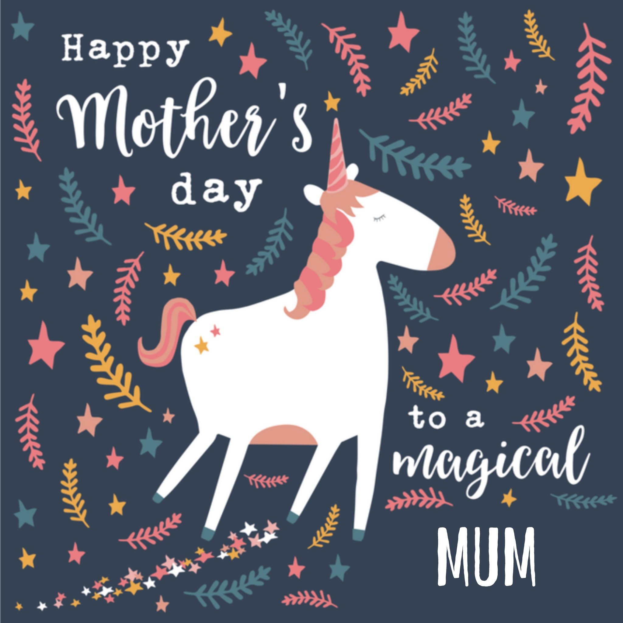 Greetz Moederdagkaart unicorn Vierkant