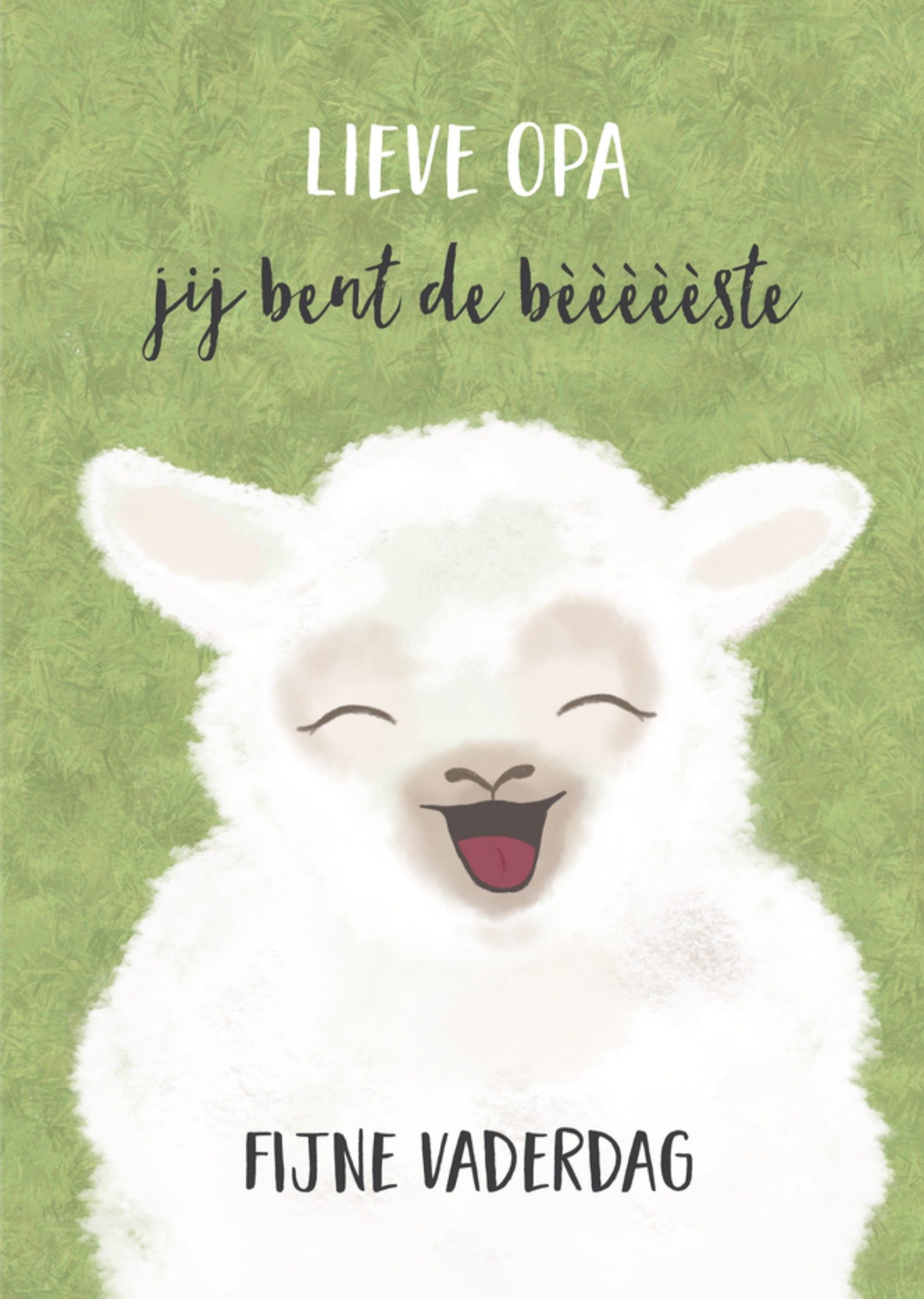 Vaderdagkaart opa schaapje Kaart Tsjip