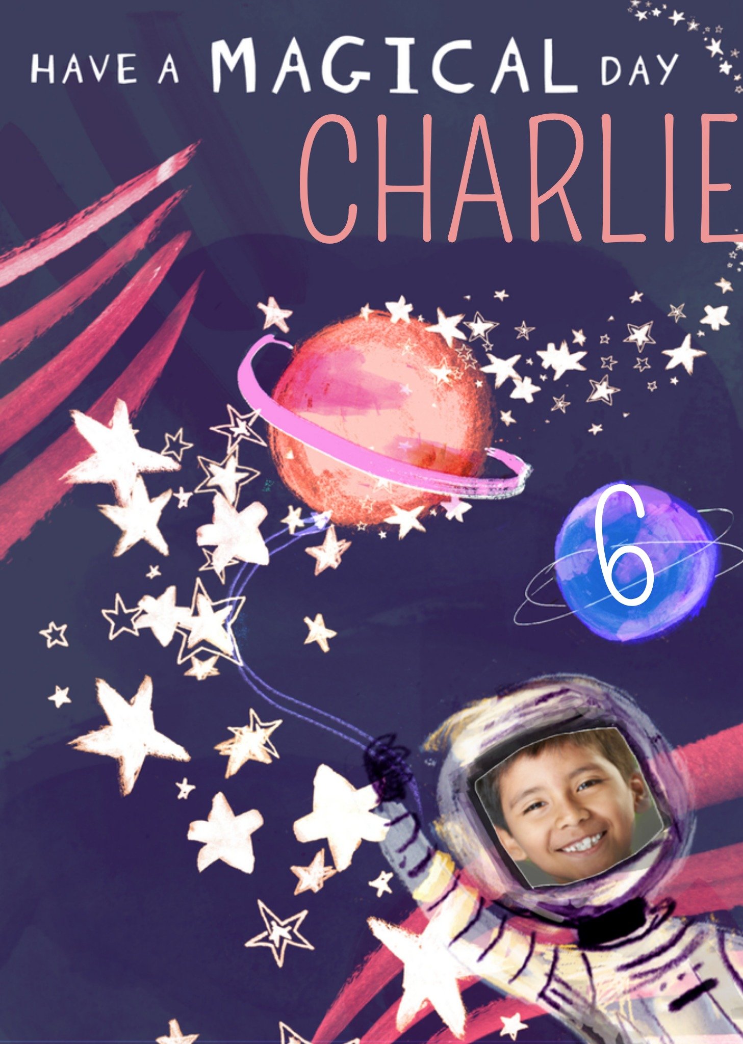 Verjaardagskaart fotokaart sterren Greetz